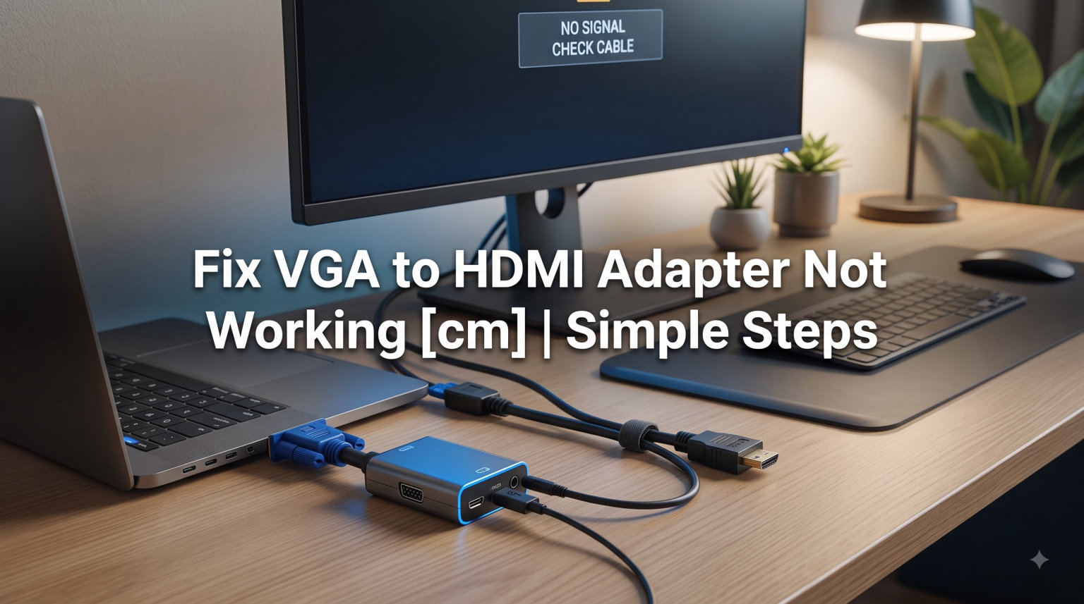 Fix VGA to HDMI Adapter Not Working (August 2026): Simple Steps