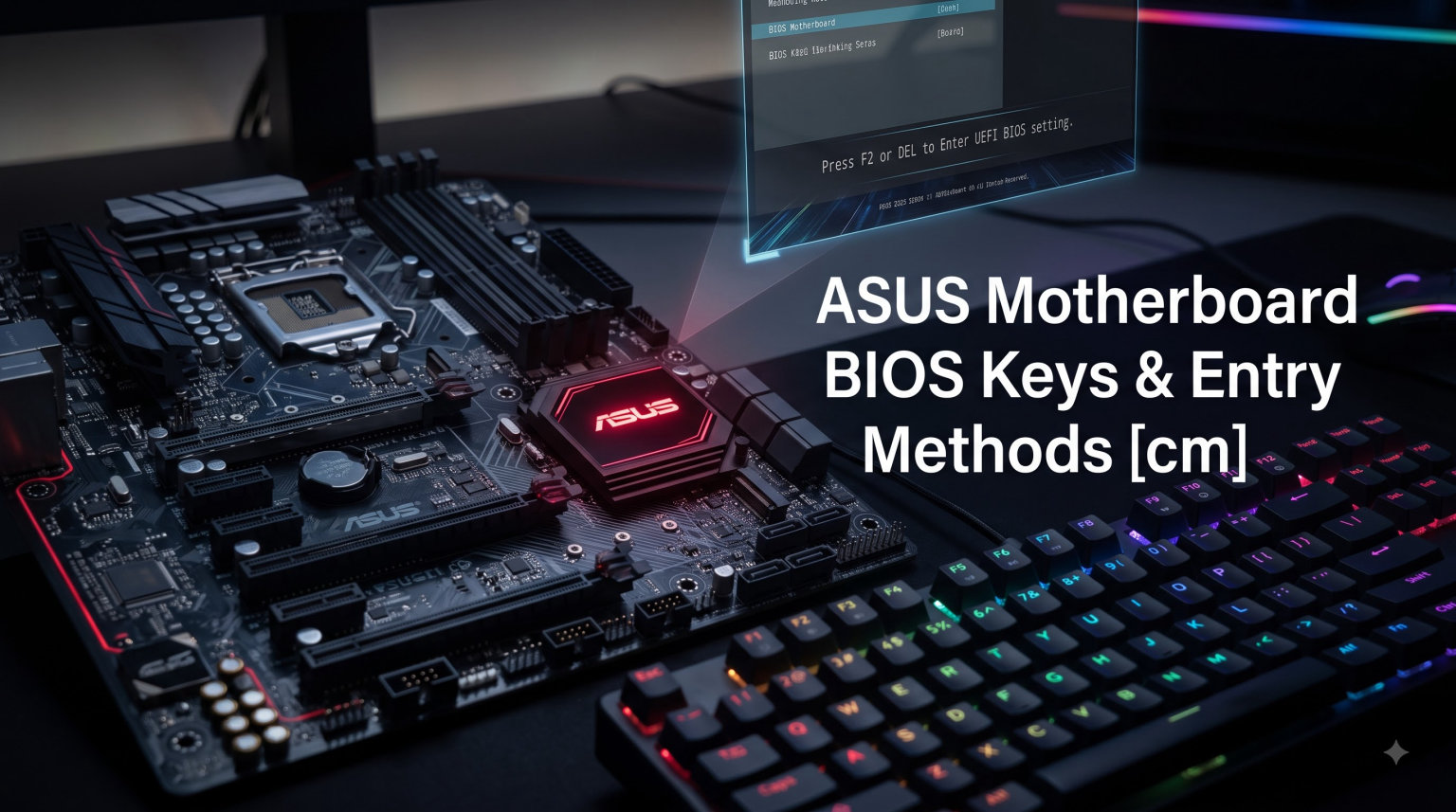 ASUS Motherboard BIOS Keys and Entry Methods (August 2026)