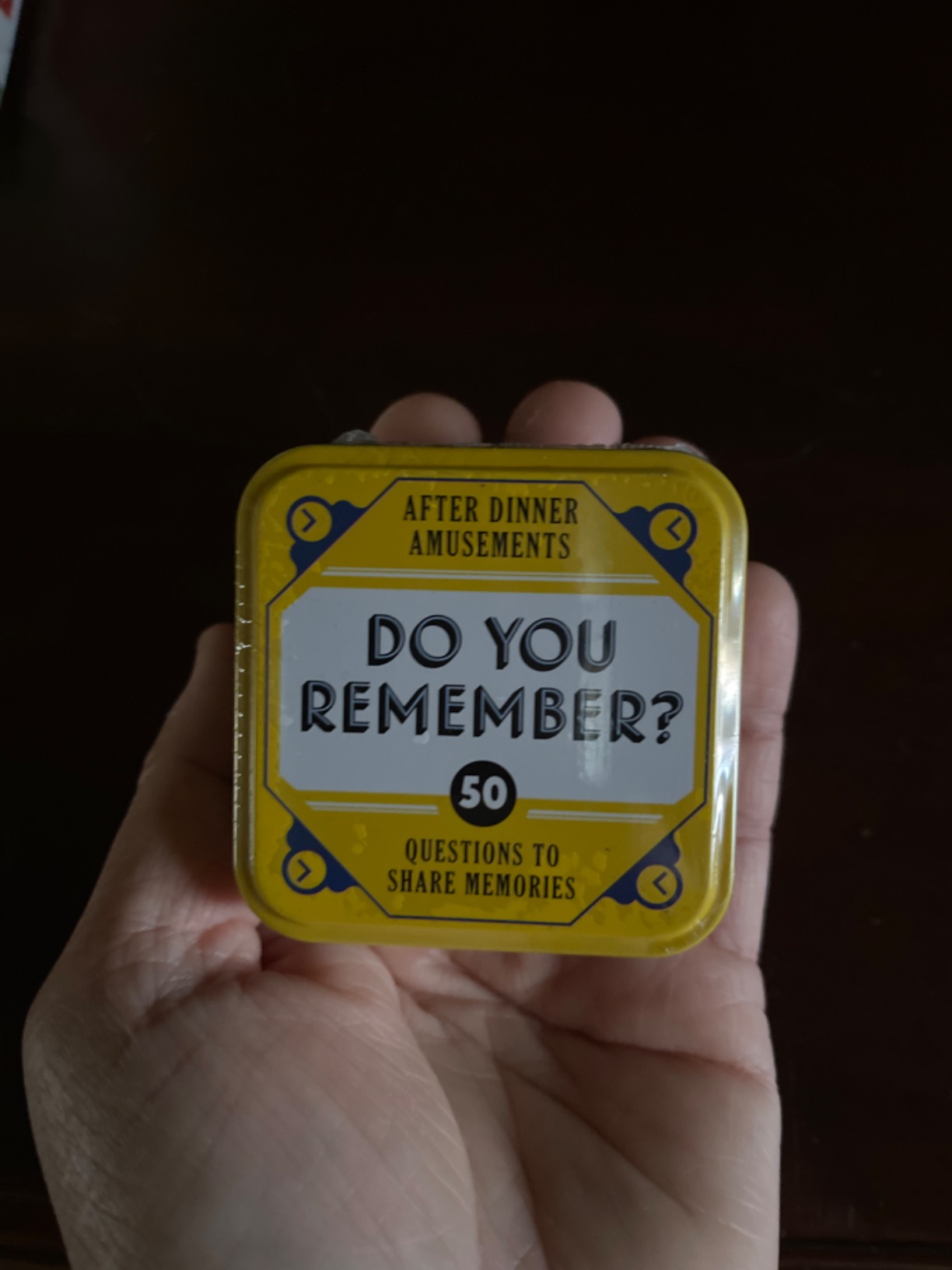 After Dinner Amusements: Do You Remember? 50 Questions to Share Memories (Conversation Game for Family and Friends, Gift for Host or Hostess) customer photo 1