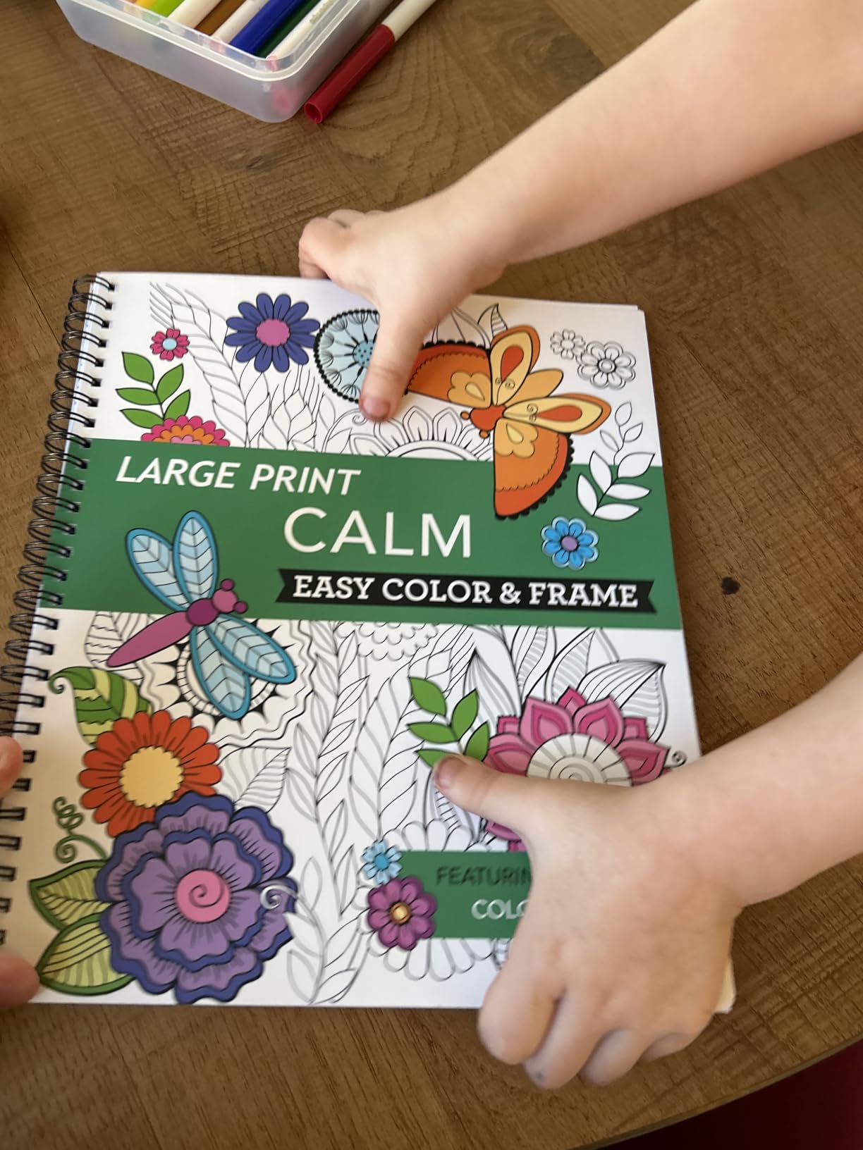 Large Print Easy Color & Frame - Calm (Stress Free Coloring Book) customer photo 1