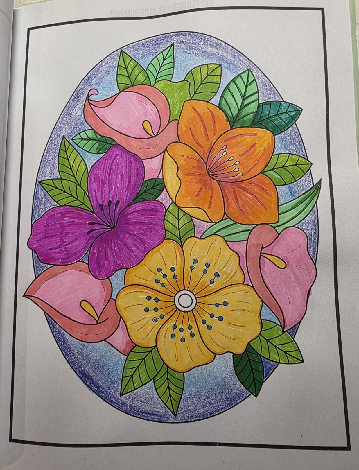 100 Flowers: An Adult Coloring Book with Bouquets, Wreaths, Swirls, Patterns, Decorations, Inspirational Designs, and Much More! customer photo 1