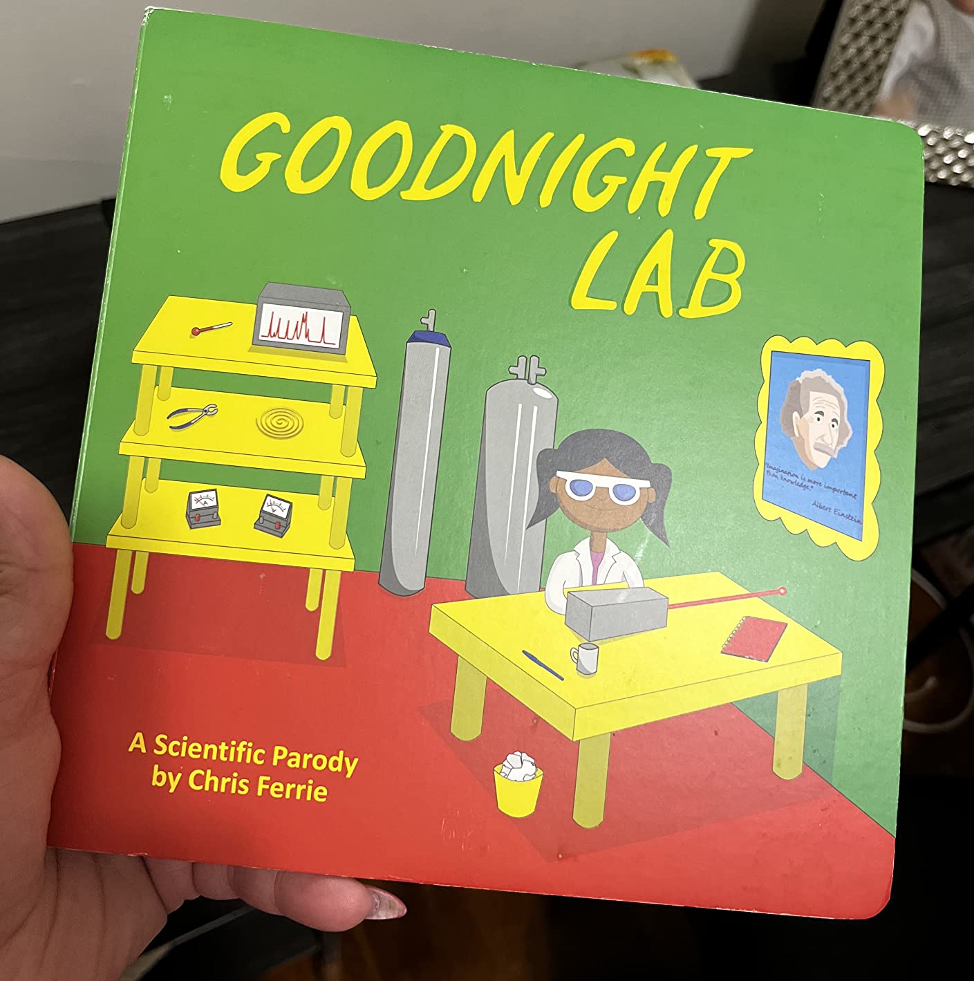 Goodnight Lab: A Scientific Parody Bedtime Book for Toddlers (Funny Gift Book for Science Lovers, Teachers, and Nerds) customer photo 2