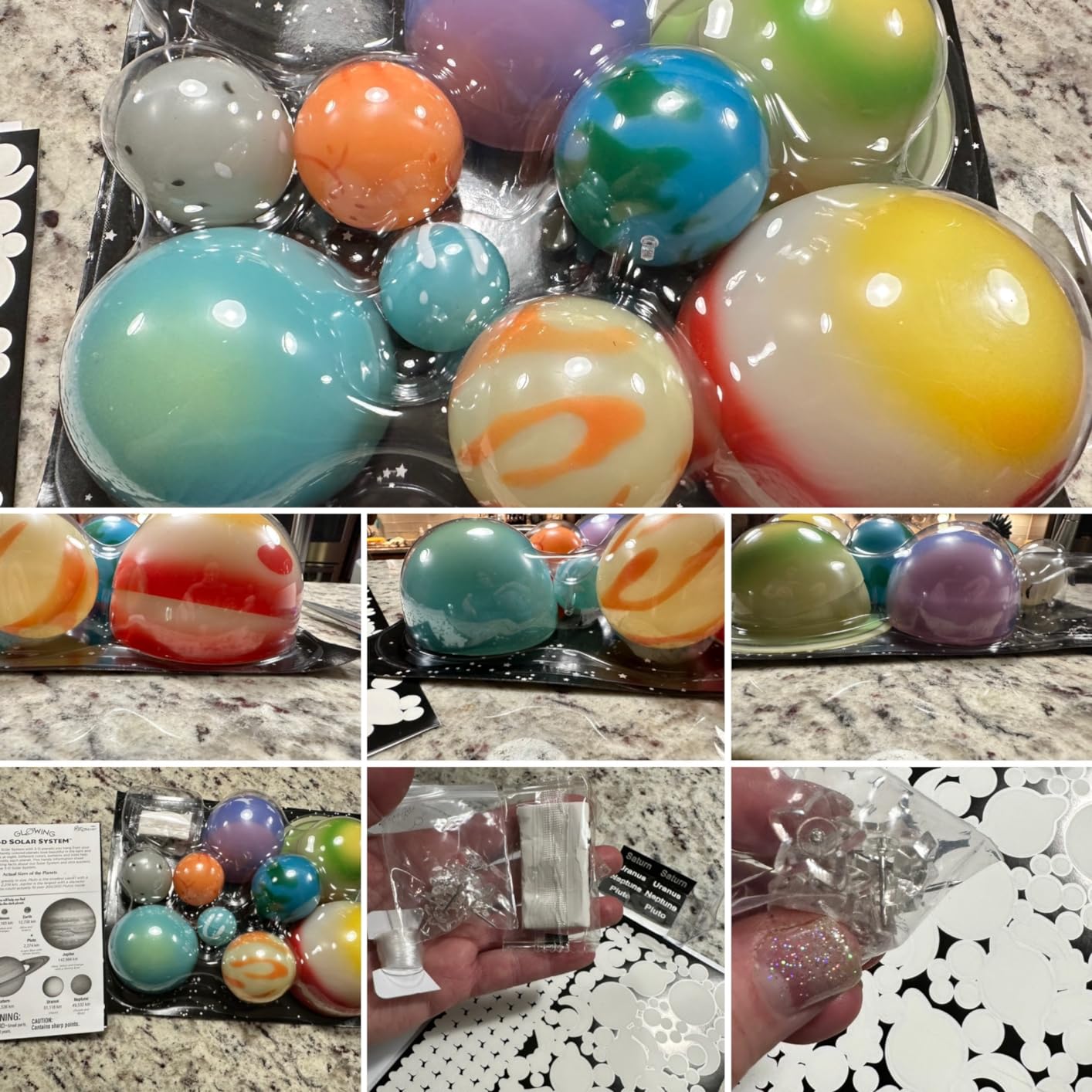 Great Explorations 3D Glow Solar System Ceiling Kit, STEM, Ages 5+ customer photo 2
