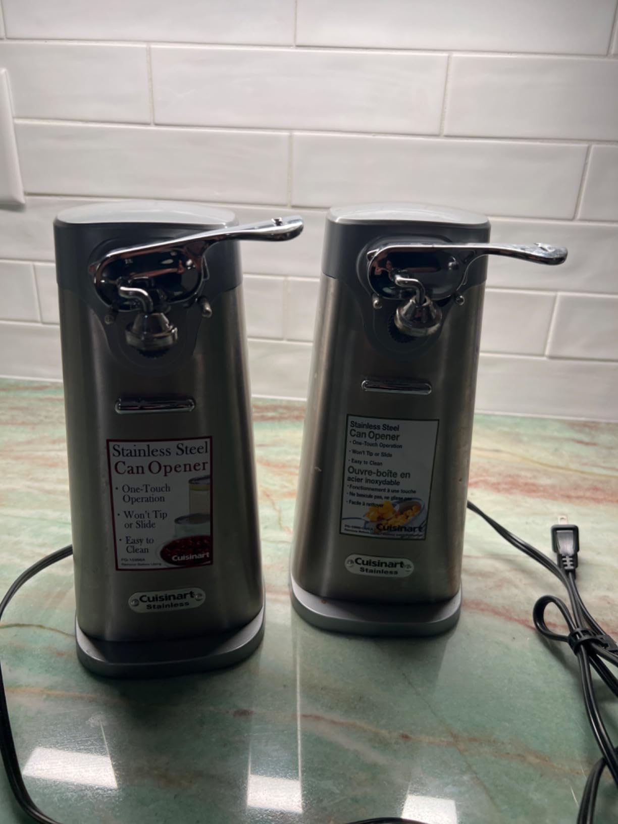 Cuisinart SCO-60 Deluxe Electric Can Opener, Quality-Engineered Motor System Allows you to Open Any Size Can, Stainless Steel customer photo 2