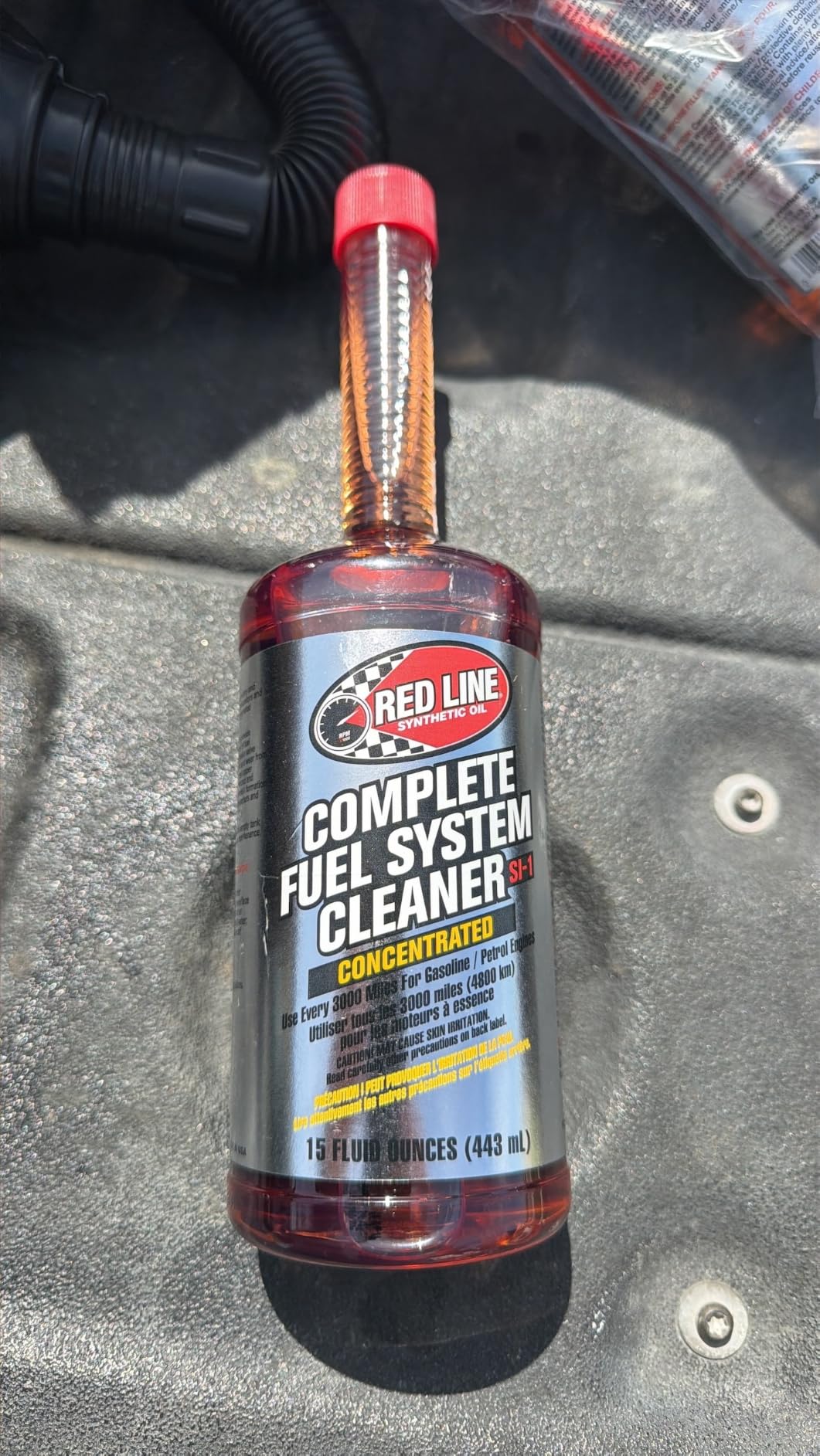 Red Line 60103 SI-1 Complete Fuel System Cleaner - 15 Ounce- Fuel Injector Cleaner and Carburetor Cleaner for Corrosion Prevention and Injector, Valve, and Combustion Chamber Deposit Removal customer photo 1