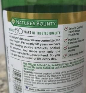 Nature's Bounty Fish Oil 1200 Mg, Omega-3, 200 Softgels (Pack of 1) customer photo 1