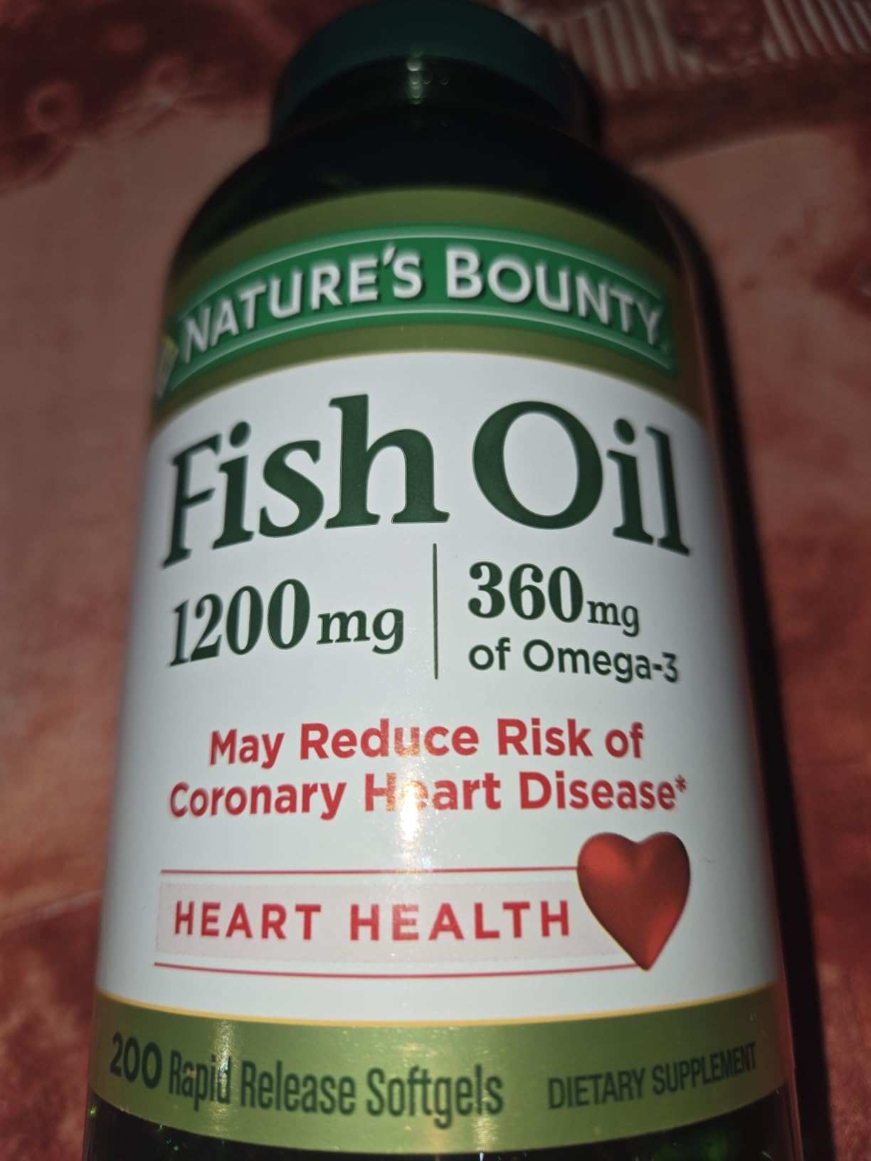 Nature's Bounty Fish Oil 1200 Mg, Omega-3, 200 Softgels (Pack of 1) customer photo 2