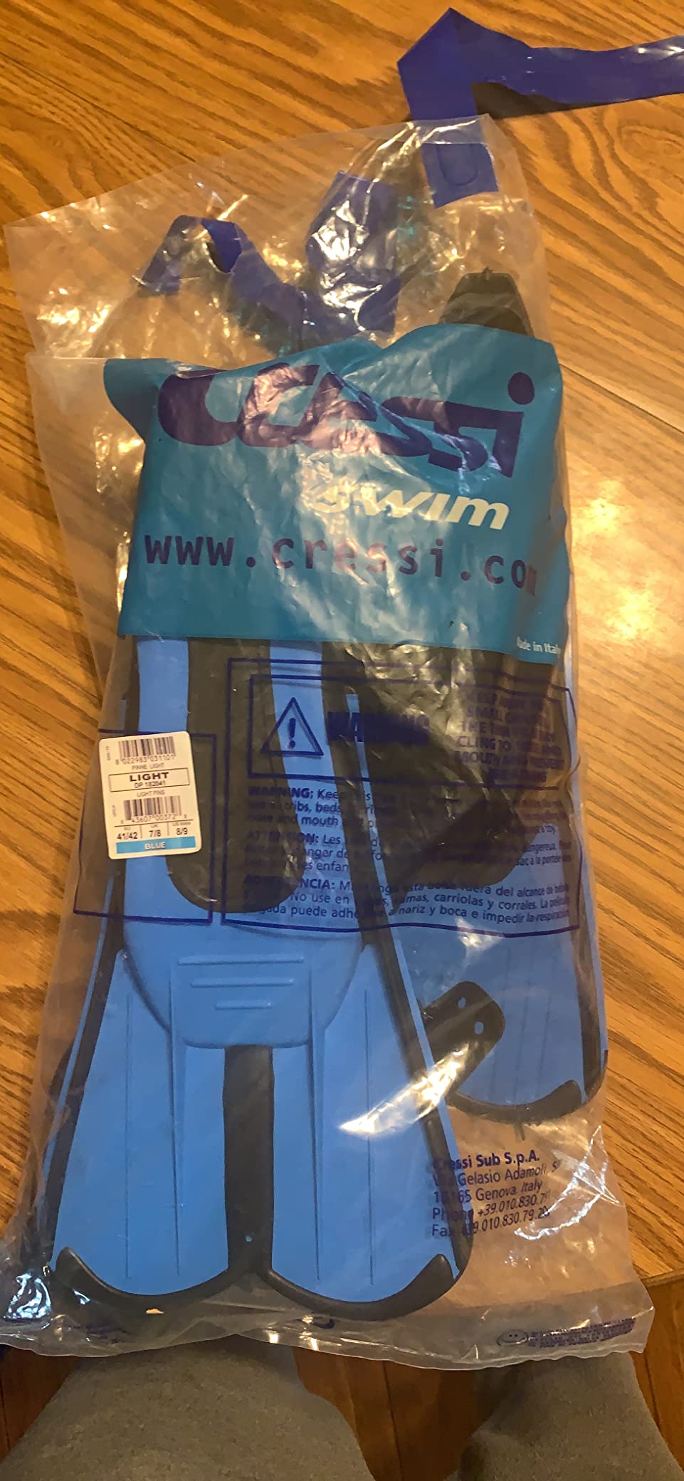 Cressi Short Full Foot Pocket Fins for Swimming or Training in the Pool and in the Sea - Light: made in Italy customer photo 1