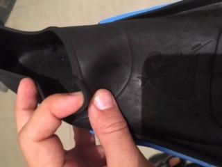 Cressi Short Full Foot Pocket Fins for Swimming or Training in the Pool and in the Sea - Light: made in Italy customer photo 2