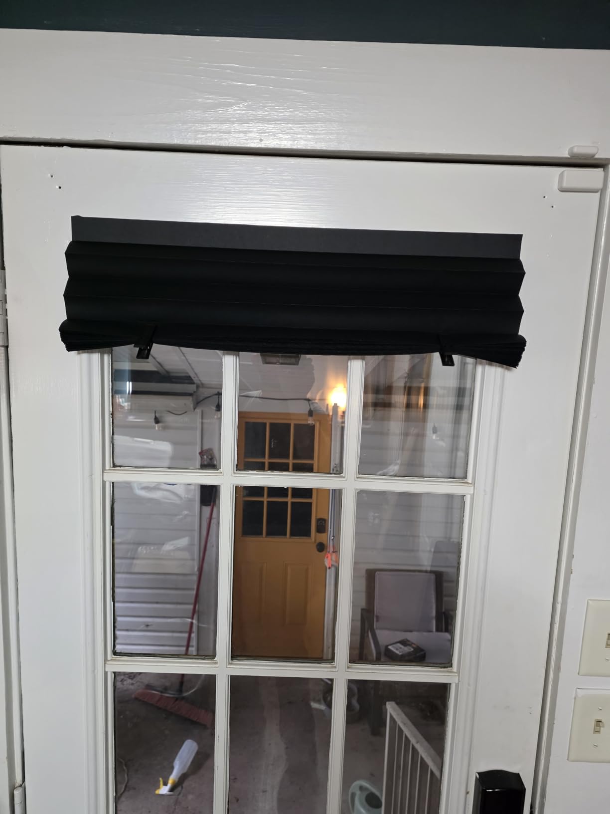 Redi Shade No Tools Original Blackout Pleated Paper Shade Black, 36