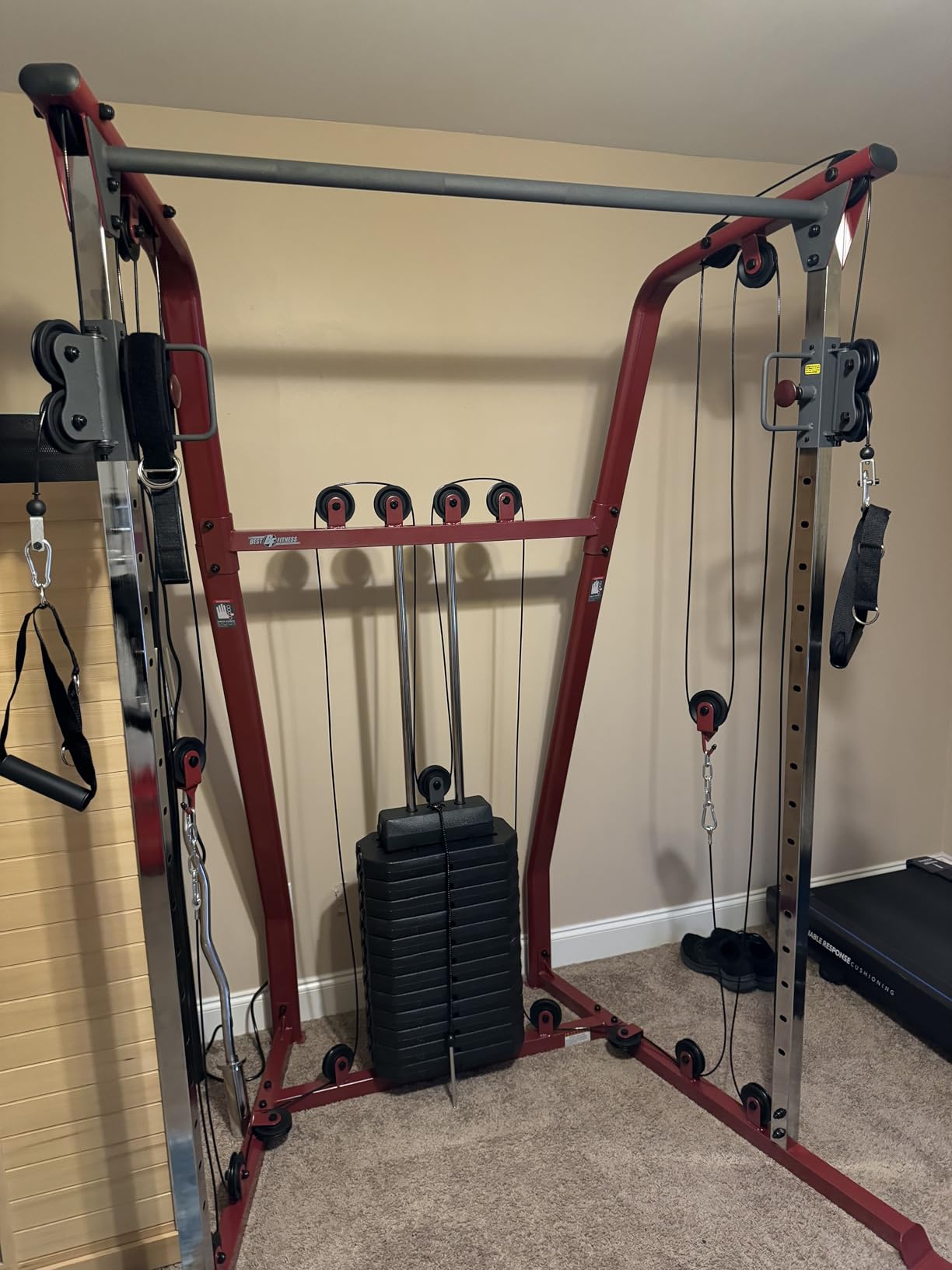 Body-Solid Best Fitness Functional Trainer Cable Machine, Full Body Workout Weight Stacks, Chest and Shoulder Exercise Home Gym LAT Pulldown Machines with 190lb Weights Stack customer photo 1