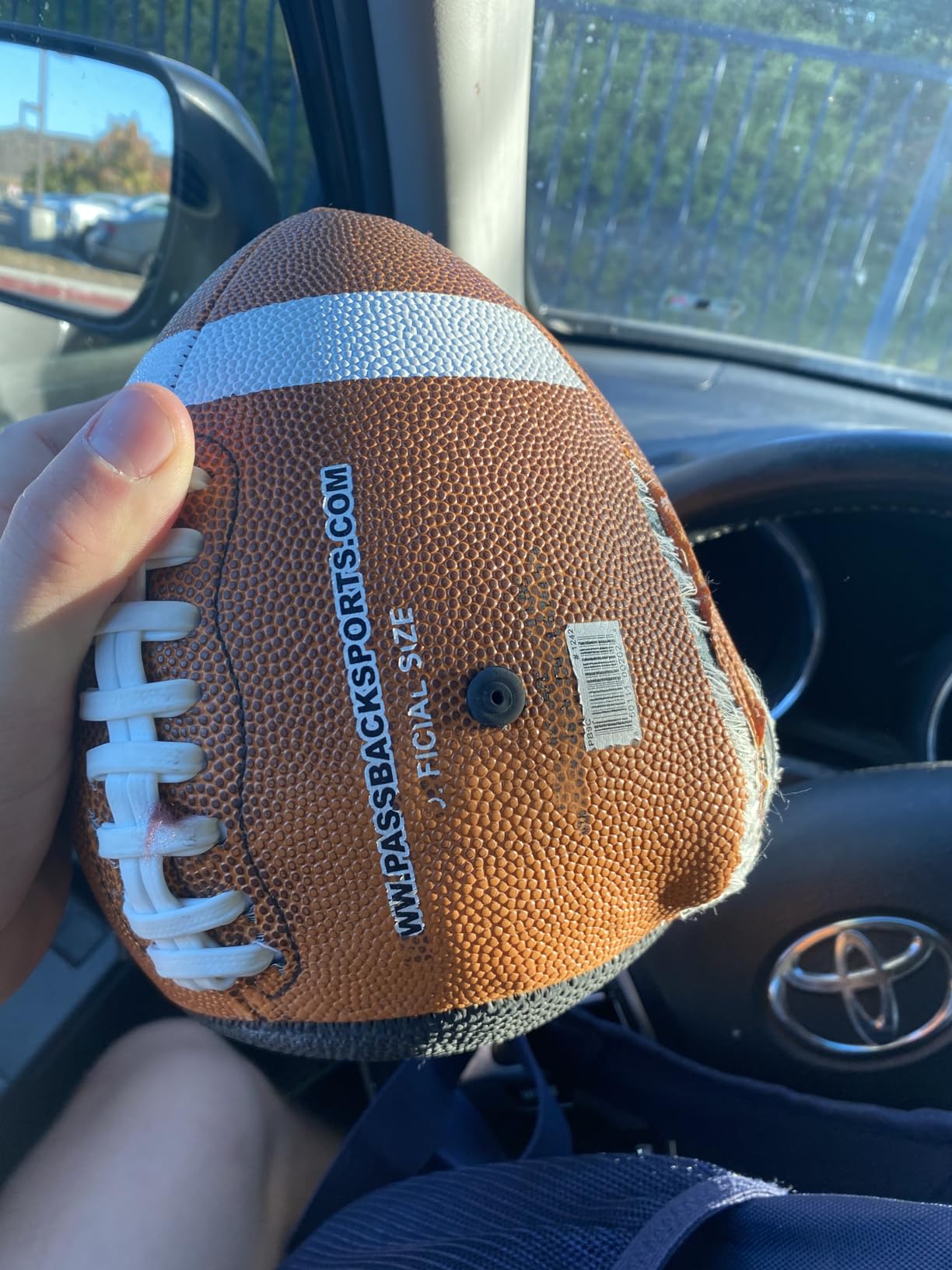 Passback Official Composite Football, Ages 14+, High School Training Football, (Ships Deflated) customer photo 1