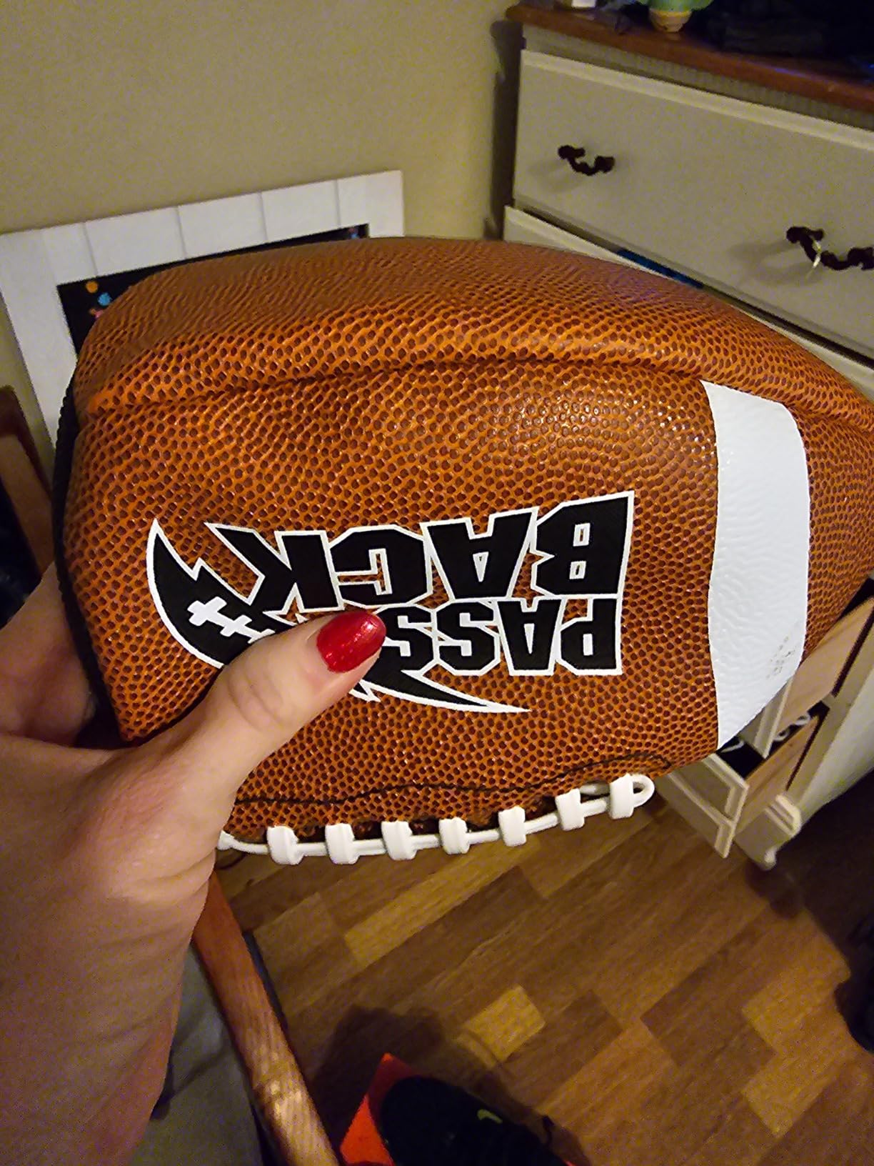 Passback Official Composite Football, Ages 14+, High School Training Football, (Ships Deflated) customer photo 2