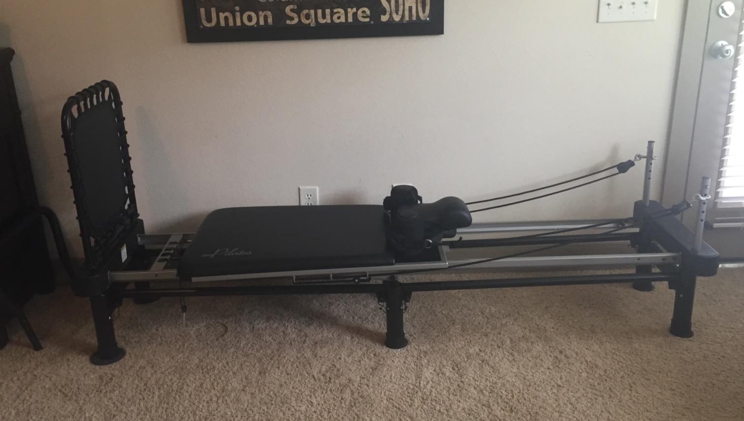 AeroPilates Pilates Reformer Machine, Gym Equipment for Resistance Workout, Strength & Fitness Training - Foldable & Compact customer photo 2