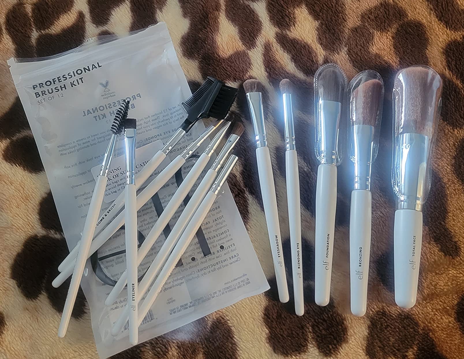 e.l.f. Professional Set of 12 Makeup Brushes, Pro-Worthy Makeup Brushes For A Flawless Full-Face Application, Vegan & Cruelty-Free customer photo 1