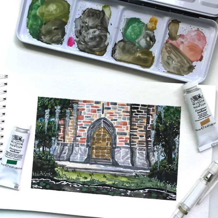 Winsor & Newton Designers' Gouache Primary Color 6-Tube Paint Set, 14ml customer photo 2