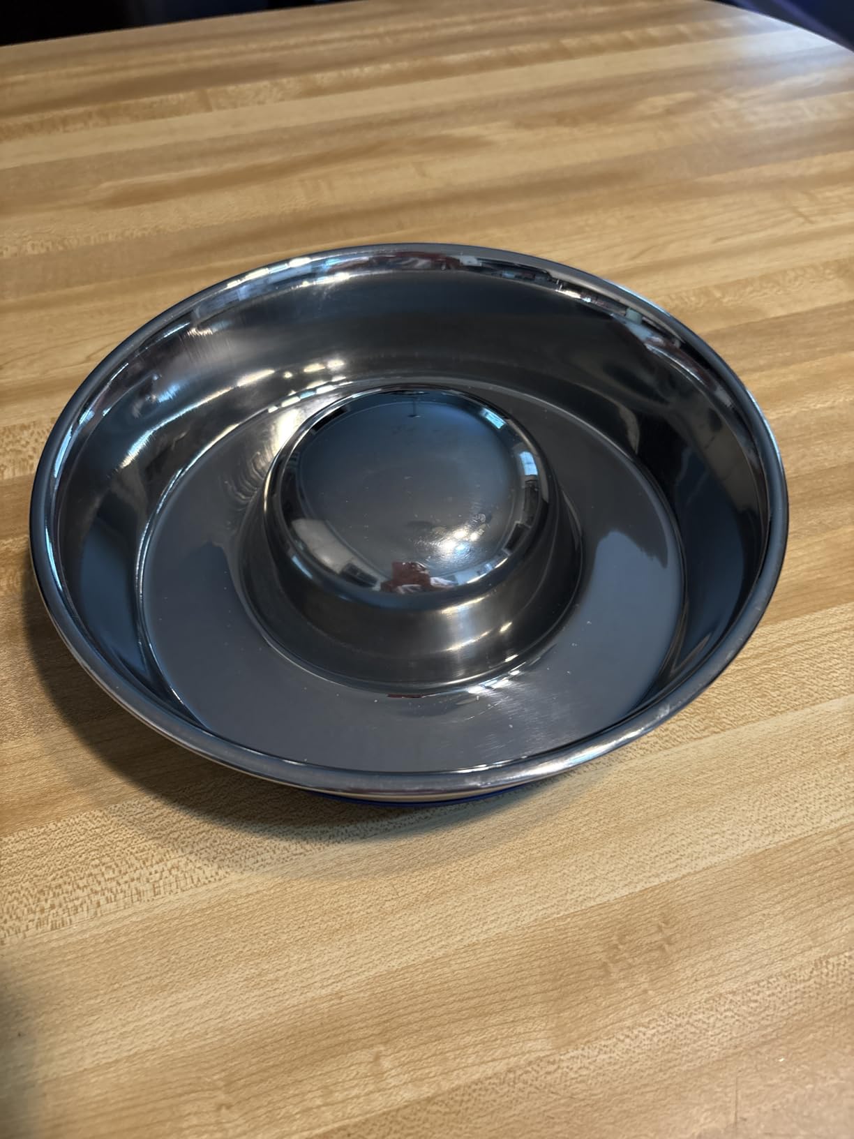 OurPets DuraPet Slow Feed Premium Stainless Steel Bowl (Heavyweight Durable Stainless Steel Bowls, Dog Food Bowl, and Dog Water Bowl) Great Alternative to Snuffle Mat for Dogs-Medium | Helps pace rapid eaters, durable easy clean design, an alternative to snuffle mats for calmer mealtimes, a sturdy daily dish customer photo 2