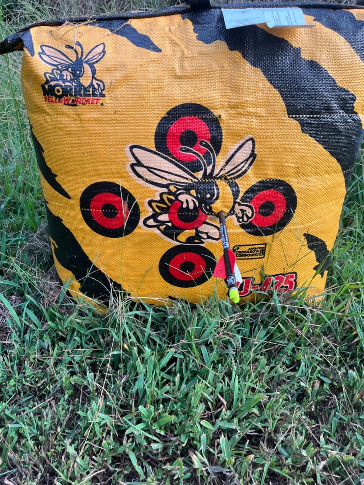 Morrell Yellow Jacket YJ-425 Outdoor Portable Archery Bag Target with 2 Shooting Sides, 10 Bullseyes, and Carry Handle, Yellow - Adult Field Point Backyard Practice Target customer photo 1