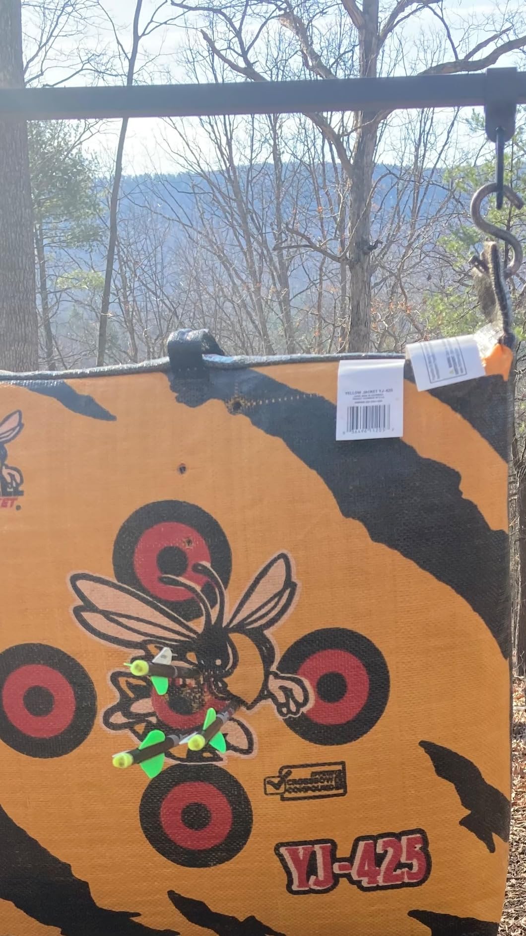 Morrell Yellow Jacket YJ-425 Outdoor Portable Archery Bag Target with 2 Shooting Sides, 10 Bullseyes, and Carry Handle, Yellow - Adult Field Point Backyard Practice Target customer photo 2