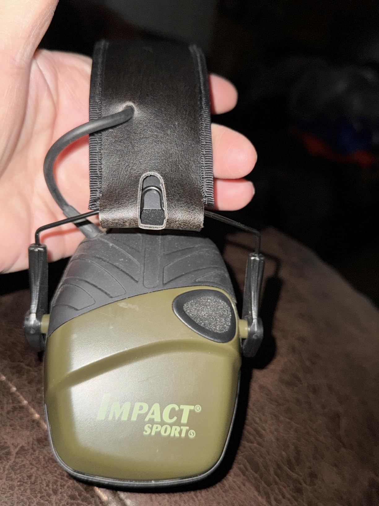 Howard Leight by Honeywell R-01526, Impact Sport Earmuffs, Olive Drab Green. customer photo 1