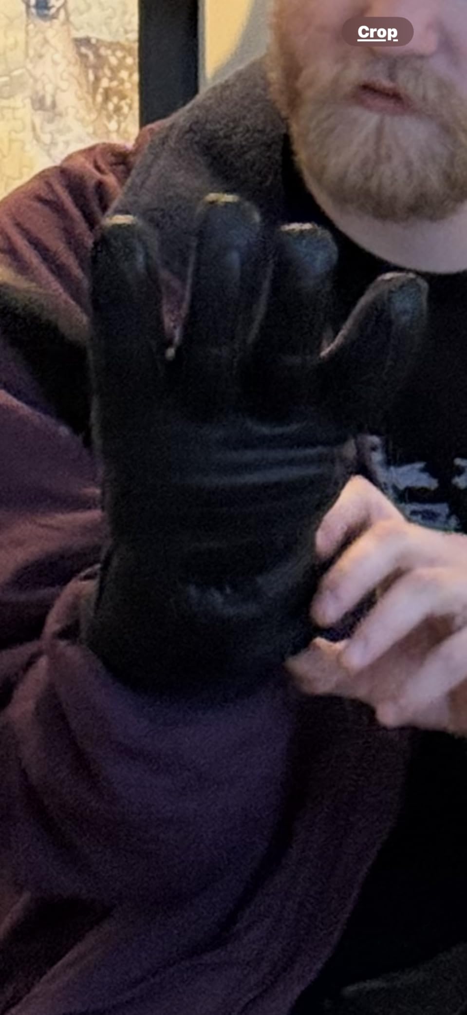 Touring Winter Motorcycle Gloves, 100% Natural Sheep Leather Warm Gauntlet customer photo 2