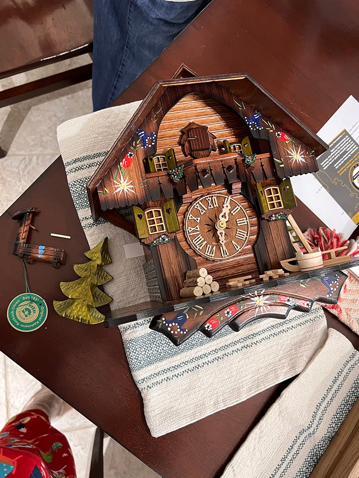 ISDD Cuckoo Clock Black Forest house KA 876 EX customer photo 2