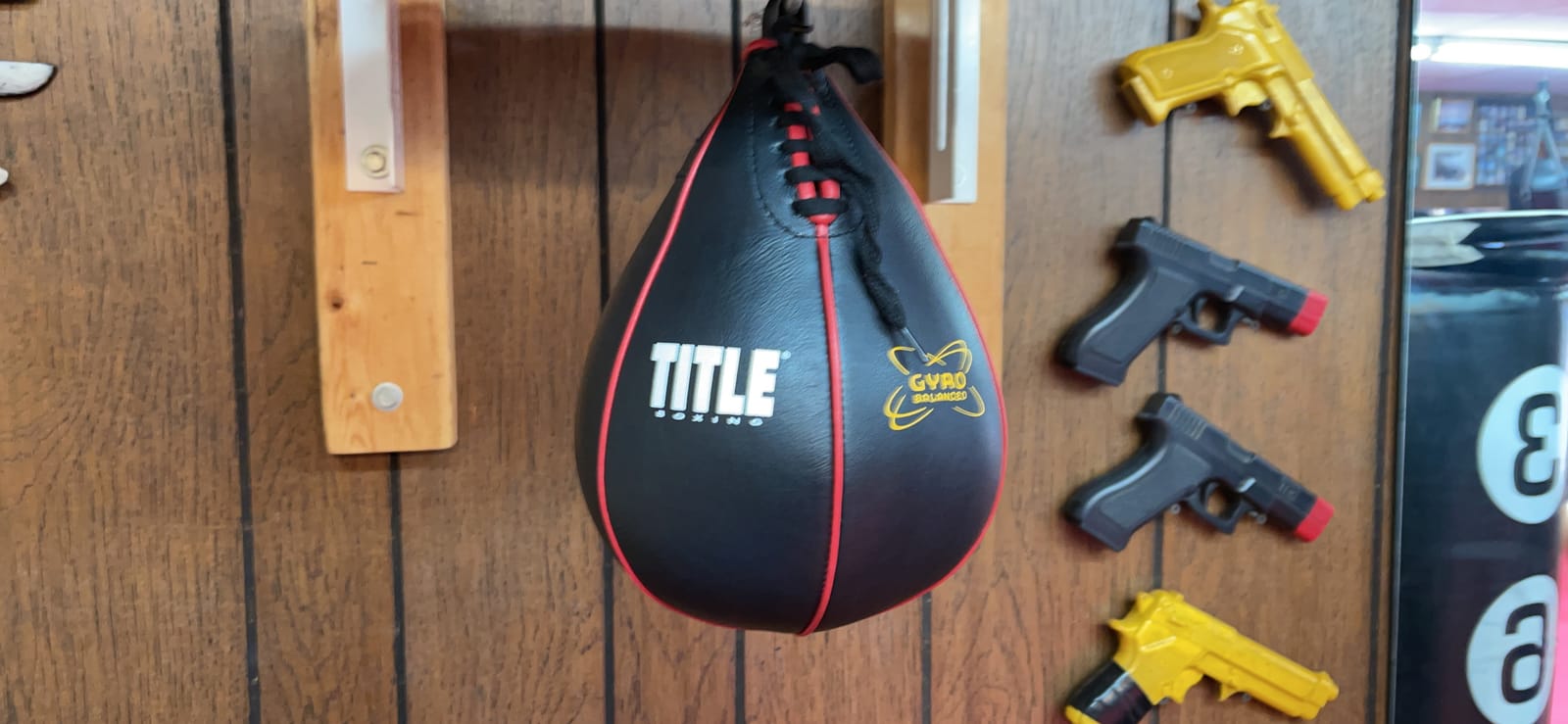 TITLE Boxing Gyro Balanced Leather Speed Bag: Speed Bag for Boxing, Speedbag, Speed Bags, Boxing Speed Bag, Title Speed Bag, Boxing Bag, Boxing Equipment, Punching Bag customer photo 1