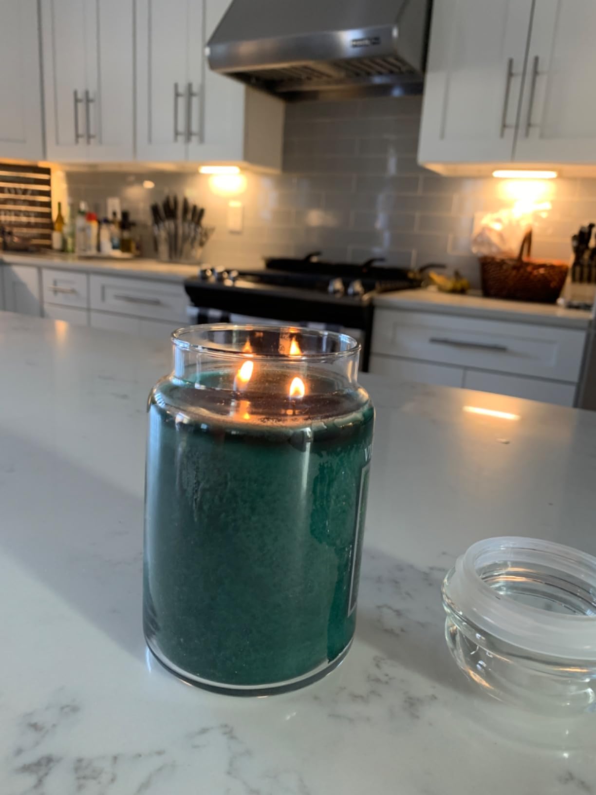 Village Candle Balsam Fir Large Apothecary Jar, Scented Candle, 21.25 oz., Green customer photo 2