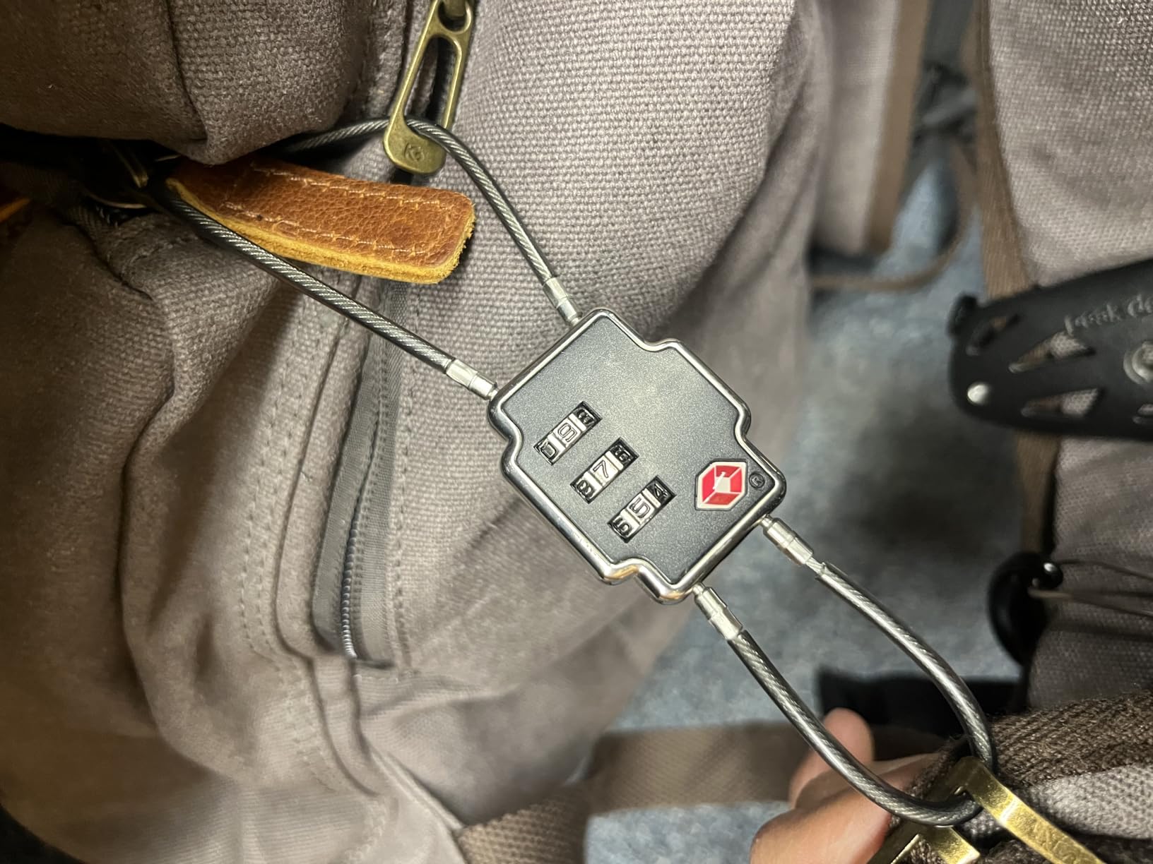 Lewis N Clark Triple Security Lock: TSA Luggage Locks for Suitcases, Carry On, Laptop Bag & More, Set Combination Lock to Create Secure Padlock for Travel, Vacation, Business, or Backpacking, 1 Pack customer photo 2