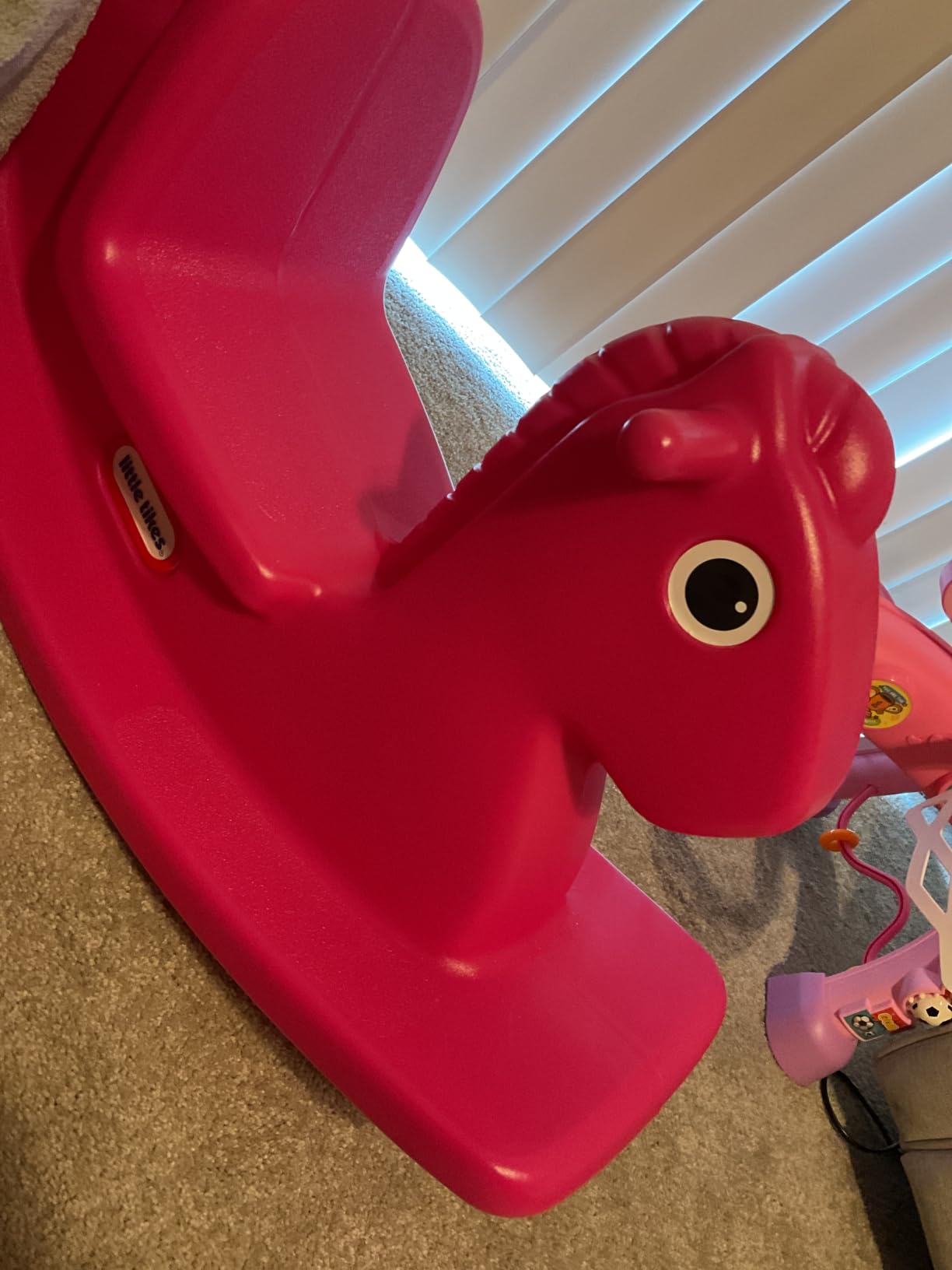 Little Tikes Rocking Horse Blue, 33.00 L x 10.00 W x 17.50 H Inches customer photo 1