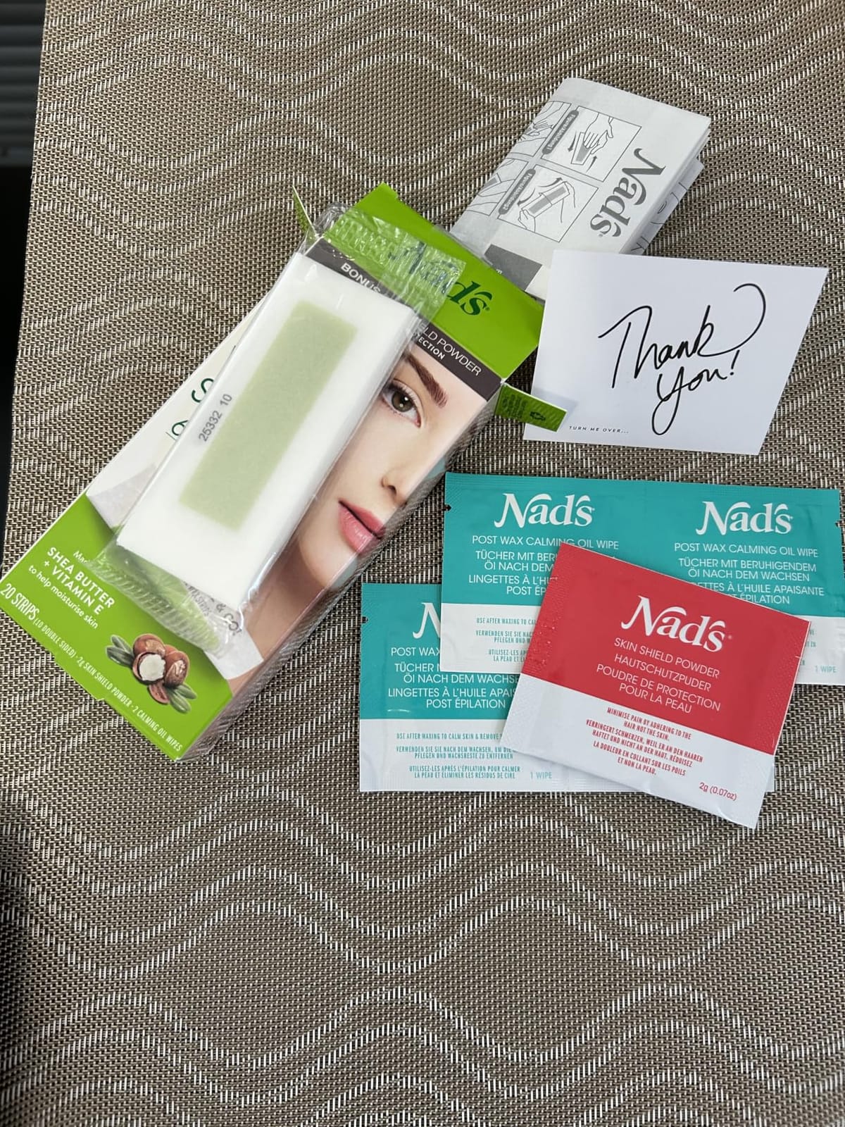 Nad's Facial Wax Strips - Hypoallergenic All Skin Types - Facial Hair Removal For Women - At Home Waxing Kit with 20 Face Wax Strips + 4 Calming Oil Wipes + Skin Protection Powder customer photo 1