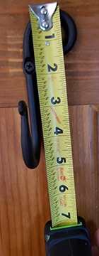 RTZEN Classic Farmhouse Wall Mount Multi-Use Wrought Iron Hook Set (3 Pack) customer photo 2