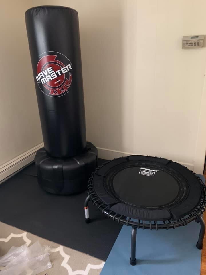 JumpSport Workout Rebounder for Adults, Mini Fitness Trampoline customer photo 2
