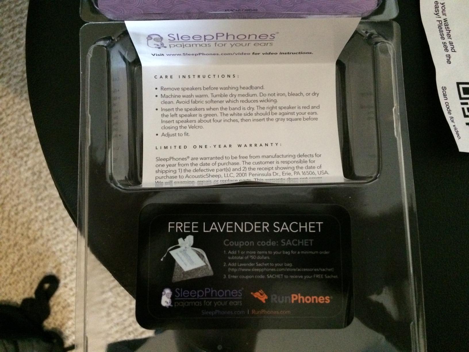 AcousticSheep SleepPhones Classic | Corded Headphones for Sleep, Travel, and More | The Original and Most Comfortable Headphones for Sleeping | Quiet Lavender - Fleece Fabric (Size M) customer photo 2