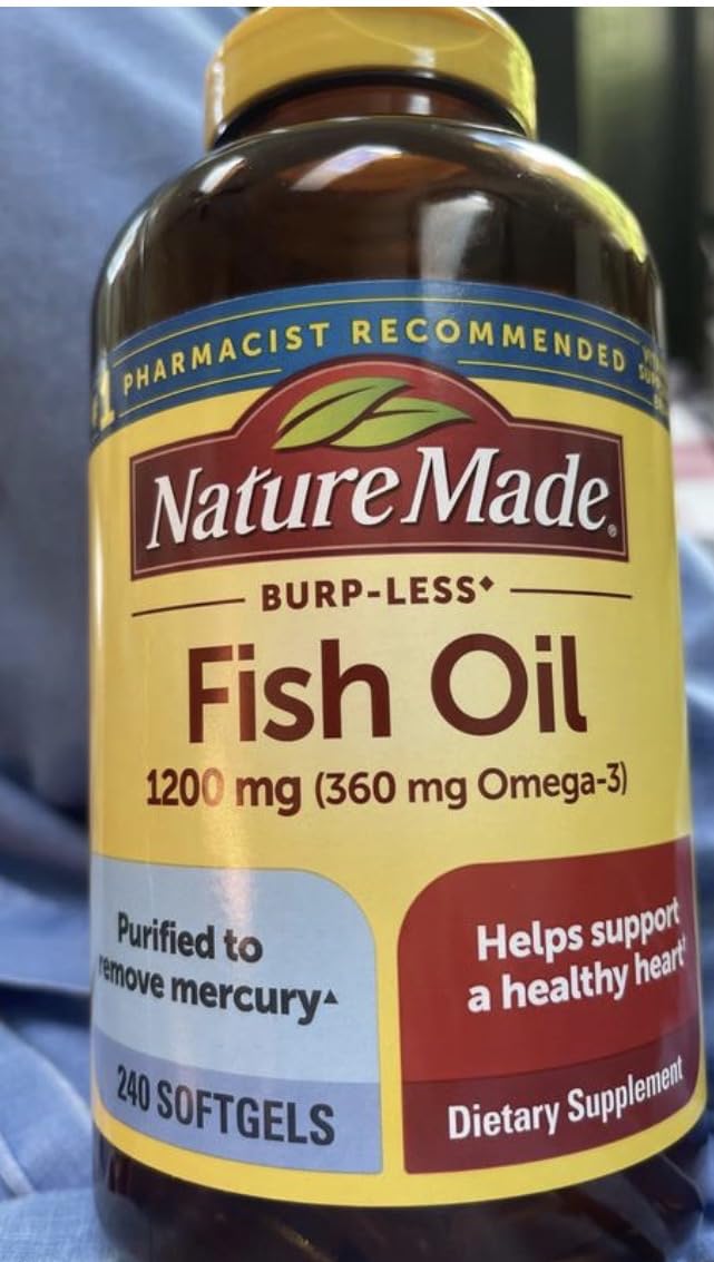Nature Made Fish Oil Omega 3 Supplements, 1000mg Softgels, 250 Softgels customer photo 1