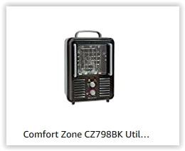 Comfort Zone Electric Portable Milkhouse Style Utility Space Heater with Adjustable Thermostat, Overheat Protection, and Safety Tip-Over Switch, Ideal for Garage or Greenhouse, 1,500W, CZ798 customer photo 2