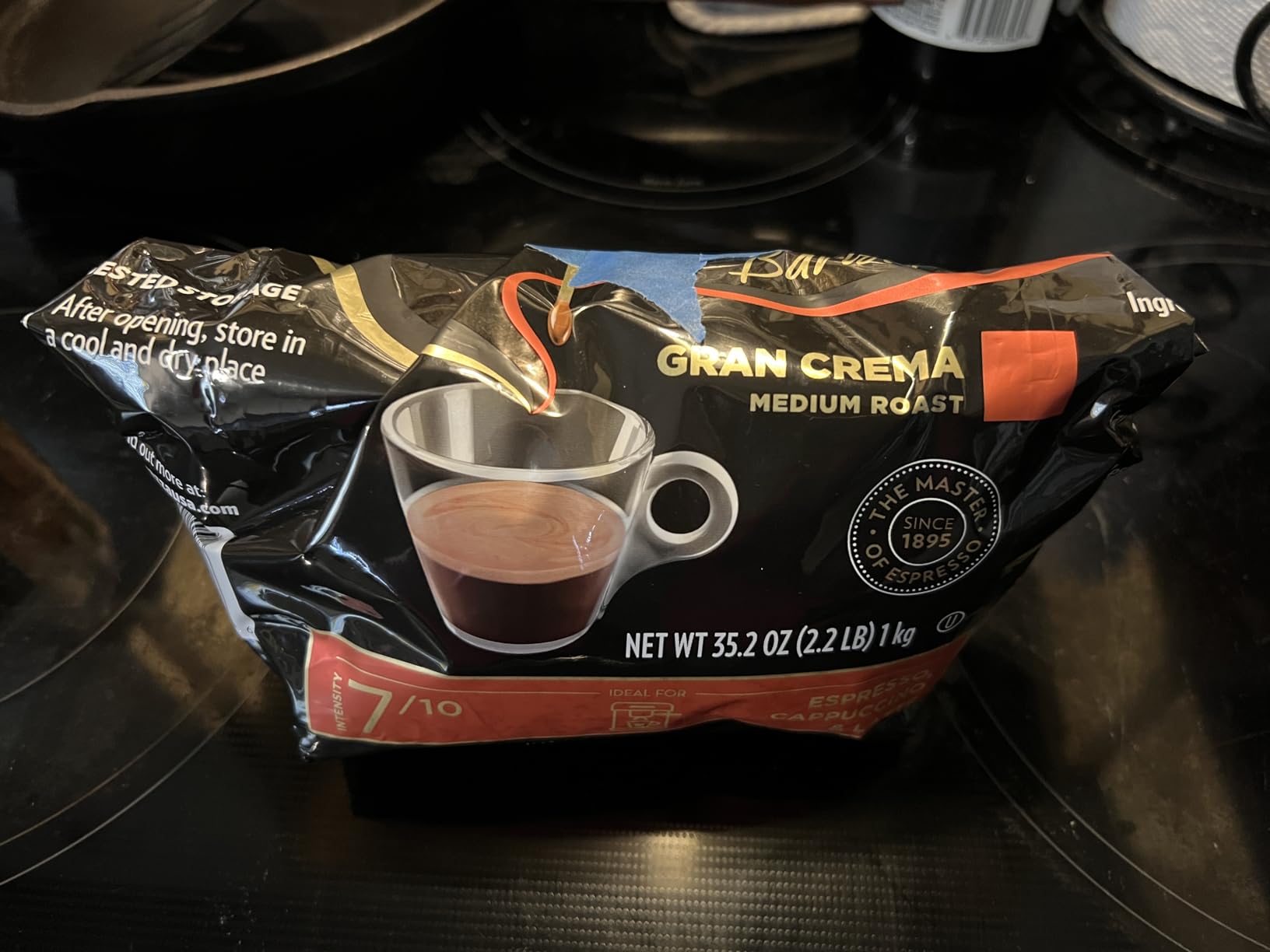 Lavazza Espresso Barista Gran Crema Whole Bean Coffee Blend, Medium Espresso Roast, Oz Bag (Packaging May Vary) - 2.2 LB, 35.2 Ounce customer photo 1