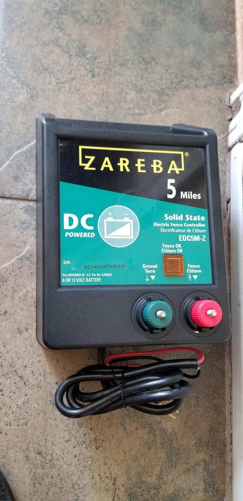 Zareba EDC5M-Z 5-Mile Battery Operated Electric Fence Charger Energizer customer photo 2