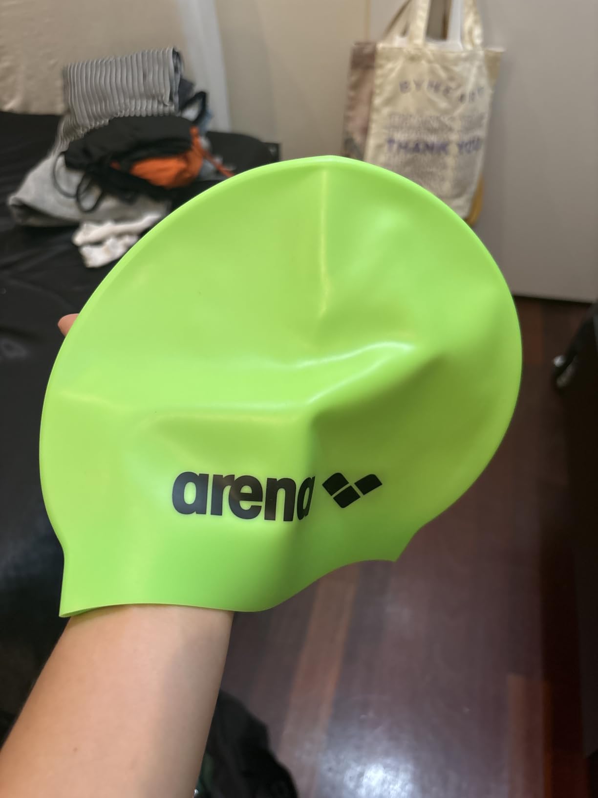 Arena Classic Unisex Soft Silicone Swim Cap for Women and Men, Intensive Training Comfortable Non-Slip Long Hair Swimming Hat customer photo 1
