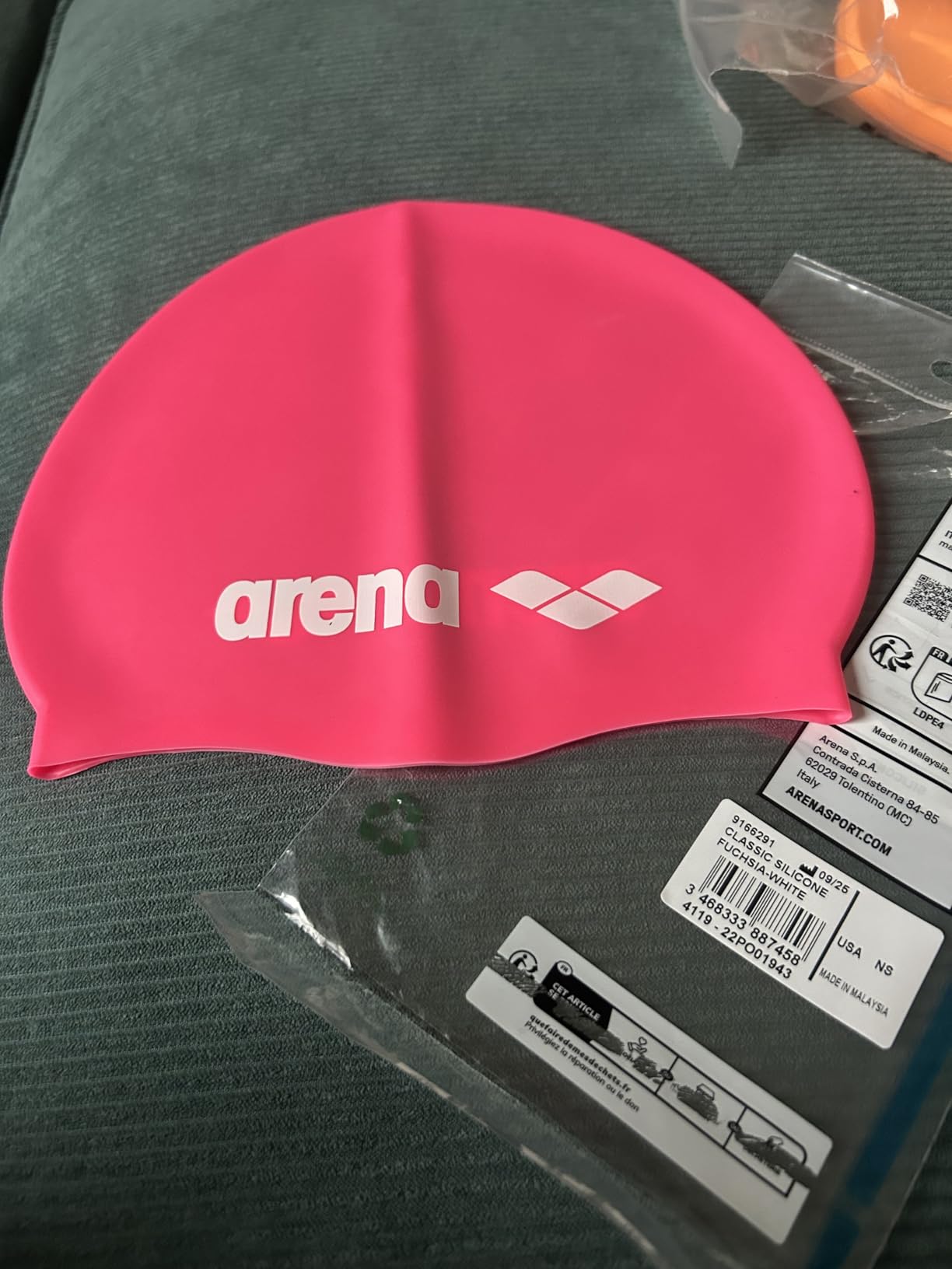 Arena Classic Unisex Soft Silicone Swim Cap for Women and Men, Intensive Training Comfortable Non-Slip Long Hair Swimming Hat customer photo 2