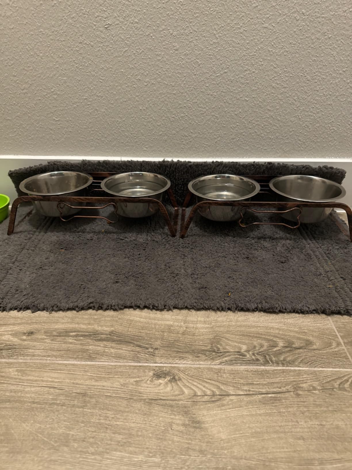 Loving Pets Elevated Dog Bowls – Raised Stainless Steel Dog Bowls with Steel Stand – Non-Skid, No Spill Feeder for Small, Medium & Large Dogs – Easy to Clean, Durable Raised Dog Feeding Station customer photo 1