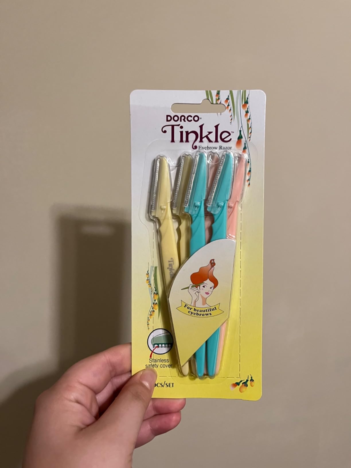 Tinkle Dermaplaning Tool 12ct, Dermaplane Razor for Women, Safe and Easy Peach Fuzz Remover, Eyebrow Trimmer with Protective Cover (4 Packs of 3) customer photo 2