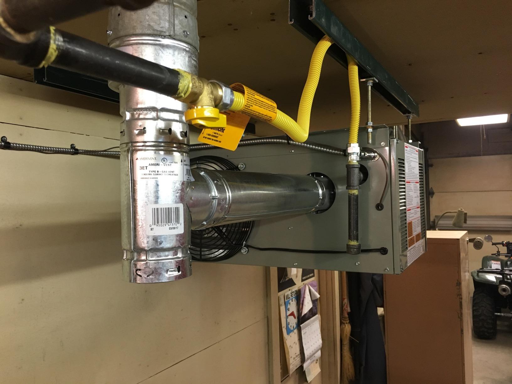 Modine HD45AS0111 Natural Gas Hot Dawg Garage Heater 45,000 BTU with 80-Percent Efficiency Grey customer photo 1