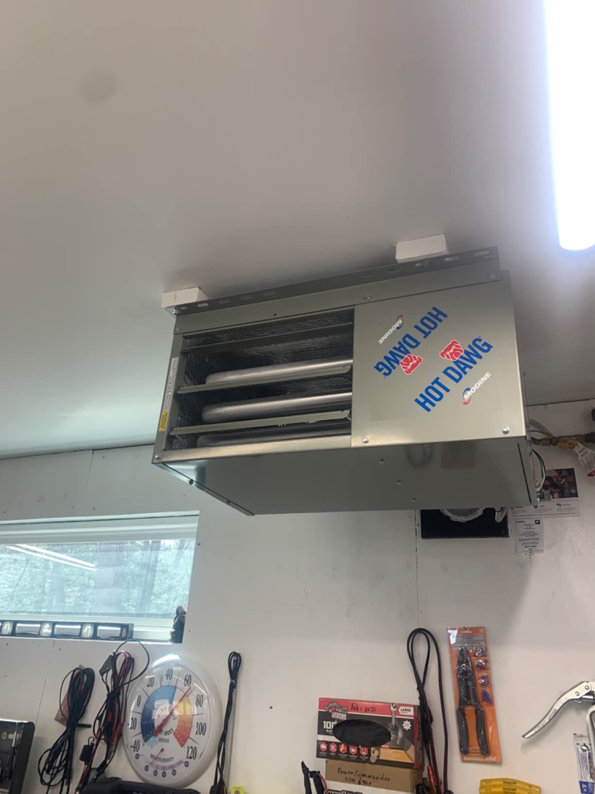 Modine HD45AS0111 Natural Gas Hot Dawg Garage Heater 45,000 BTU with 80-Percent Efficiency Grey customer photo 2