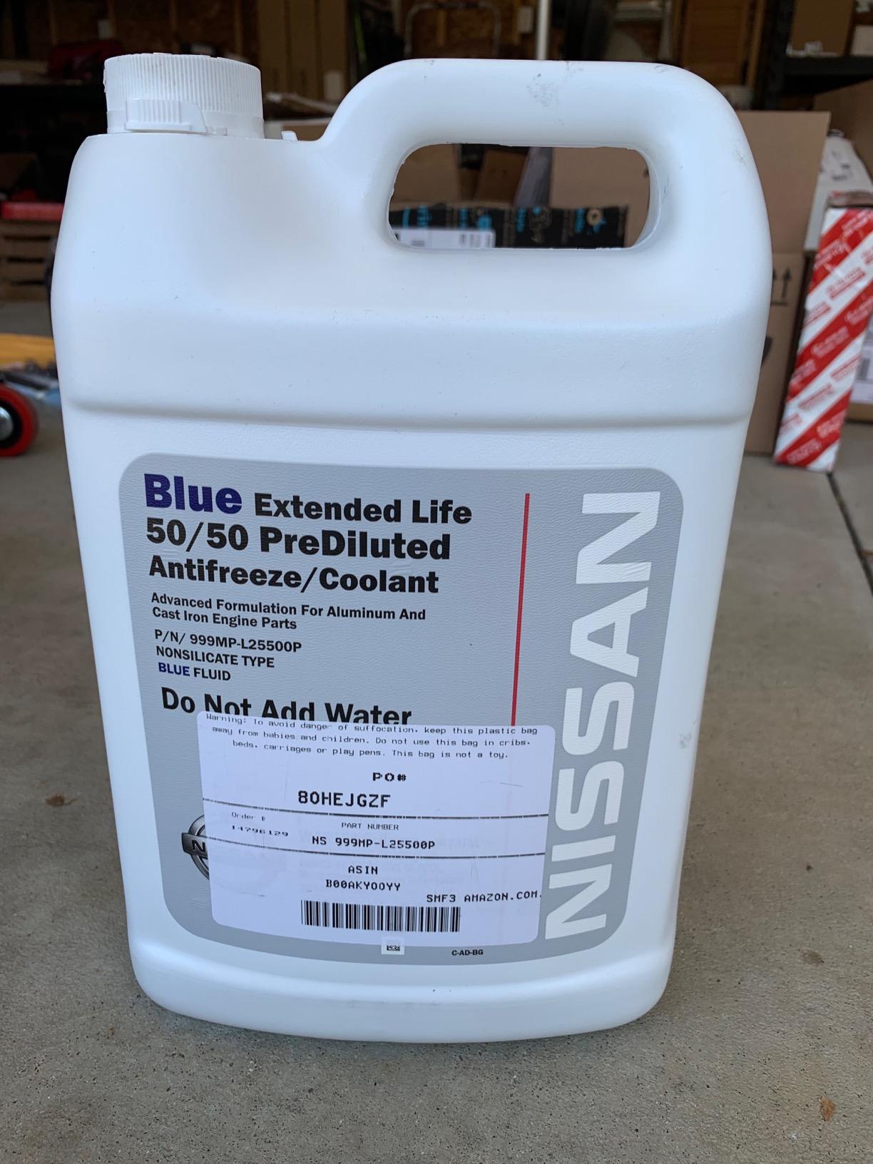 Genuine Nissan Fluid 999MP-L25500P Blue Long Life Antifreeze/Coolant - 1 Gallon customer photo 1