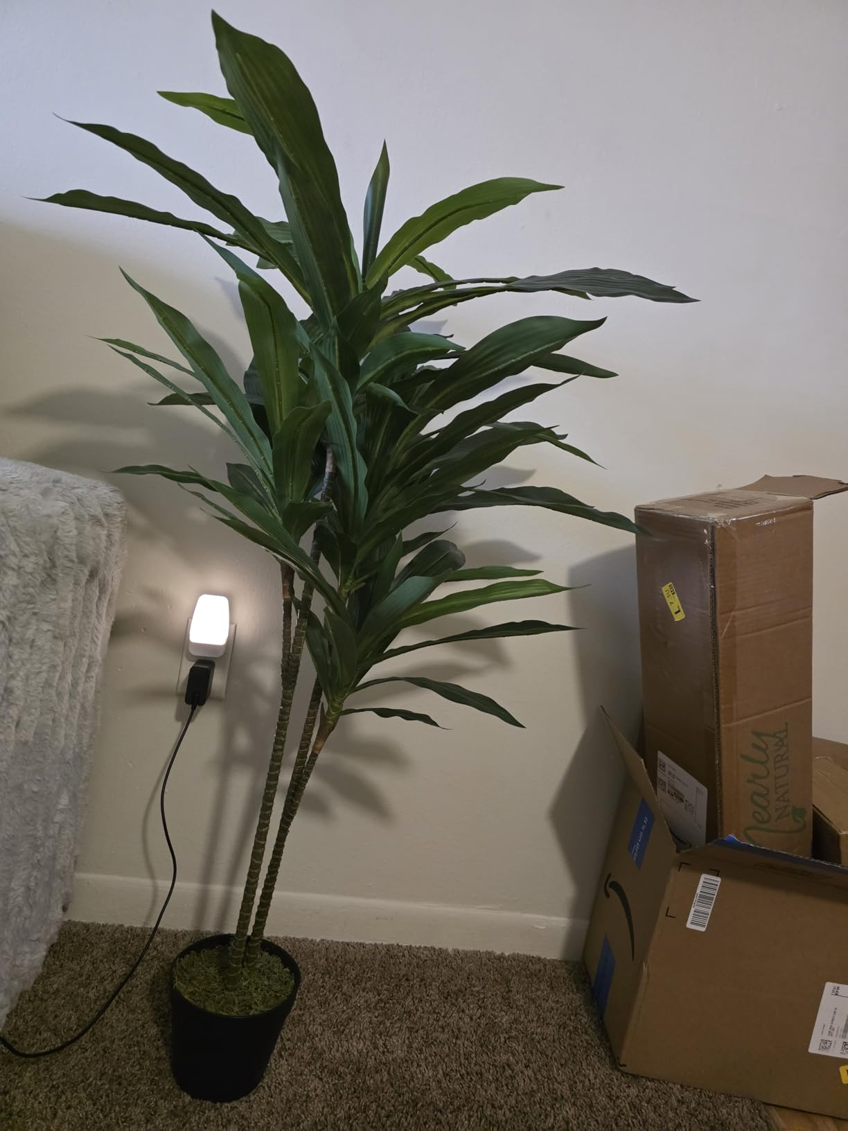 Nearly Natural 48 in Artificial Dracaena Real Touch Plant with Pot customer photo 2