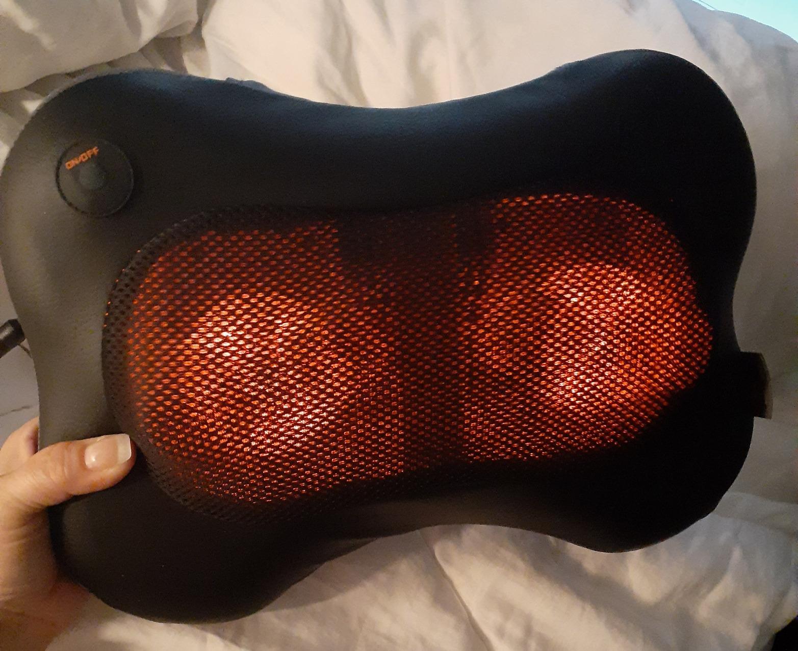 Zyllion ZMA-13 Back and Neck Massager with Heat for Pain Relief, Black customer photo 2