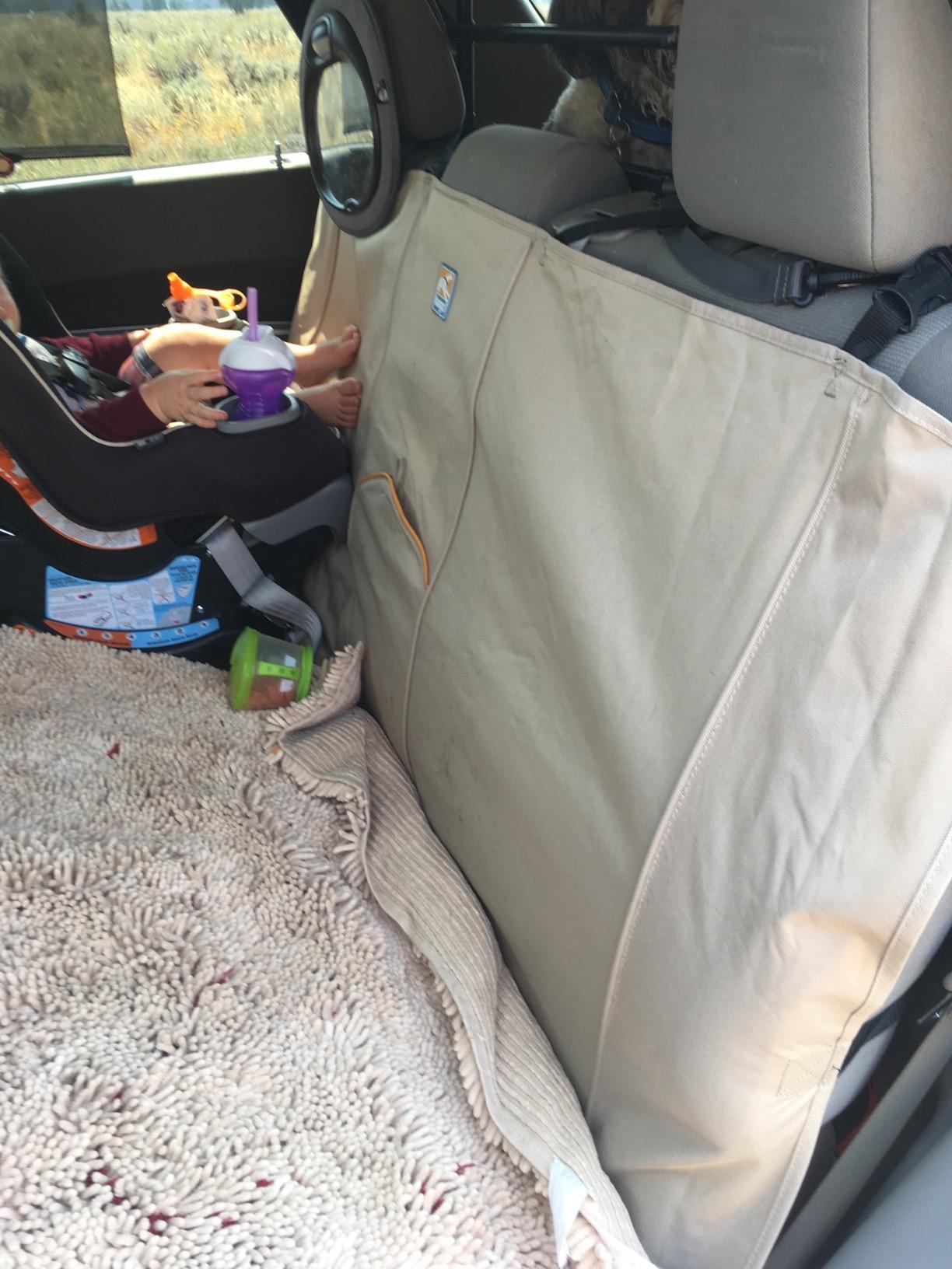 Kurgo Wander Bench Seat Cover, Dog Car Seat Protector, Waterproof & Stain-Resistant, Secure Fit, Charcoal Grey customer photo 1