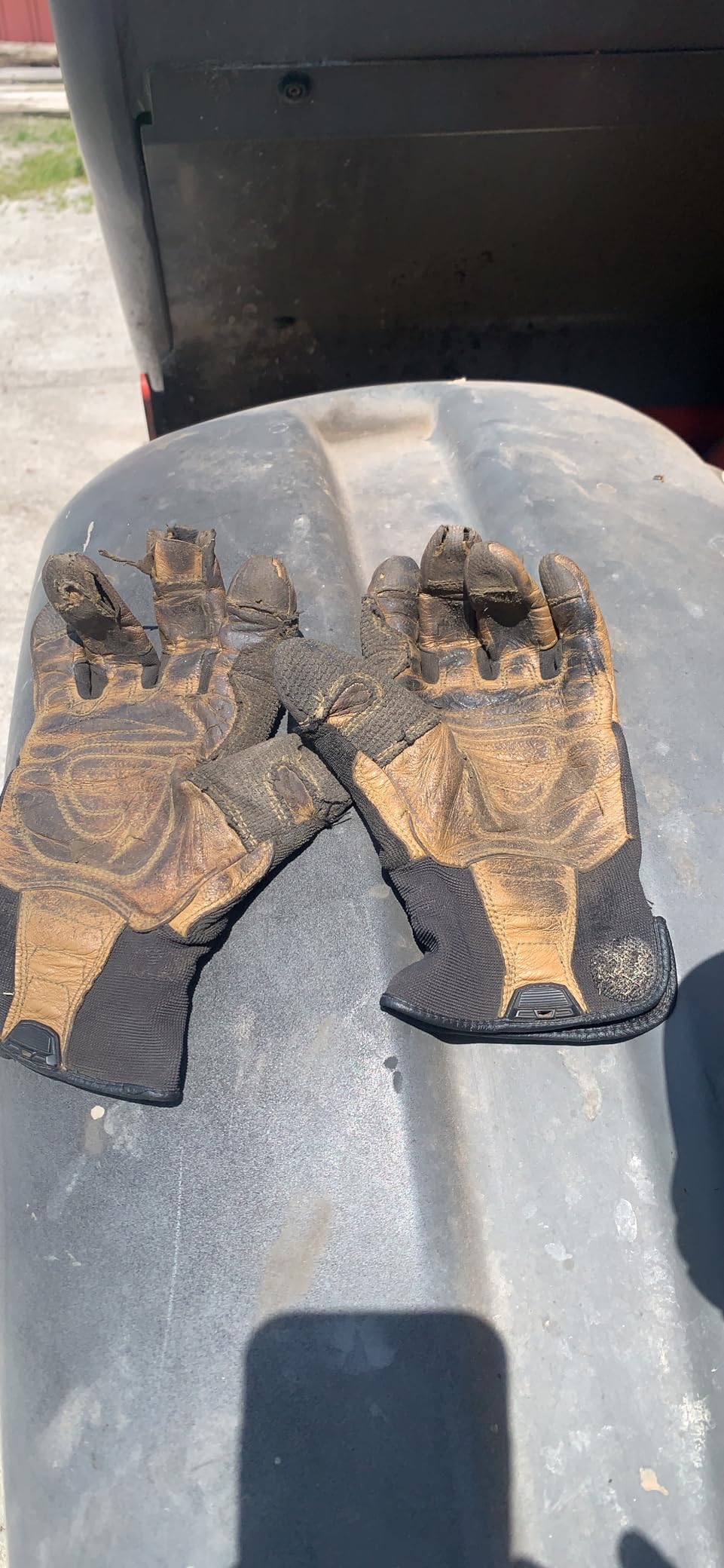 Ironclad Ranchworx Work Gloves RWG2, Premier Leather Work Glove, Performance Fit, Durable, Machine Washable, (1 Pair), RWG2-04-L,Brown/Black customer photo 1