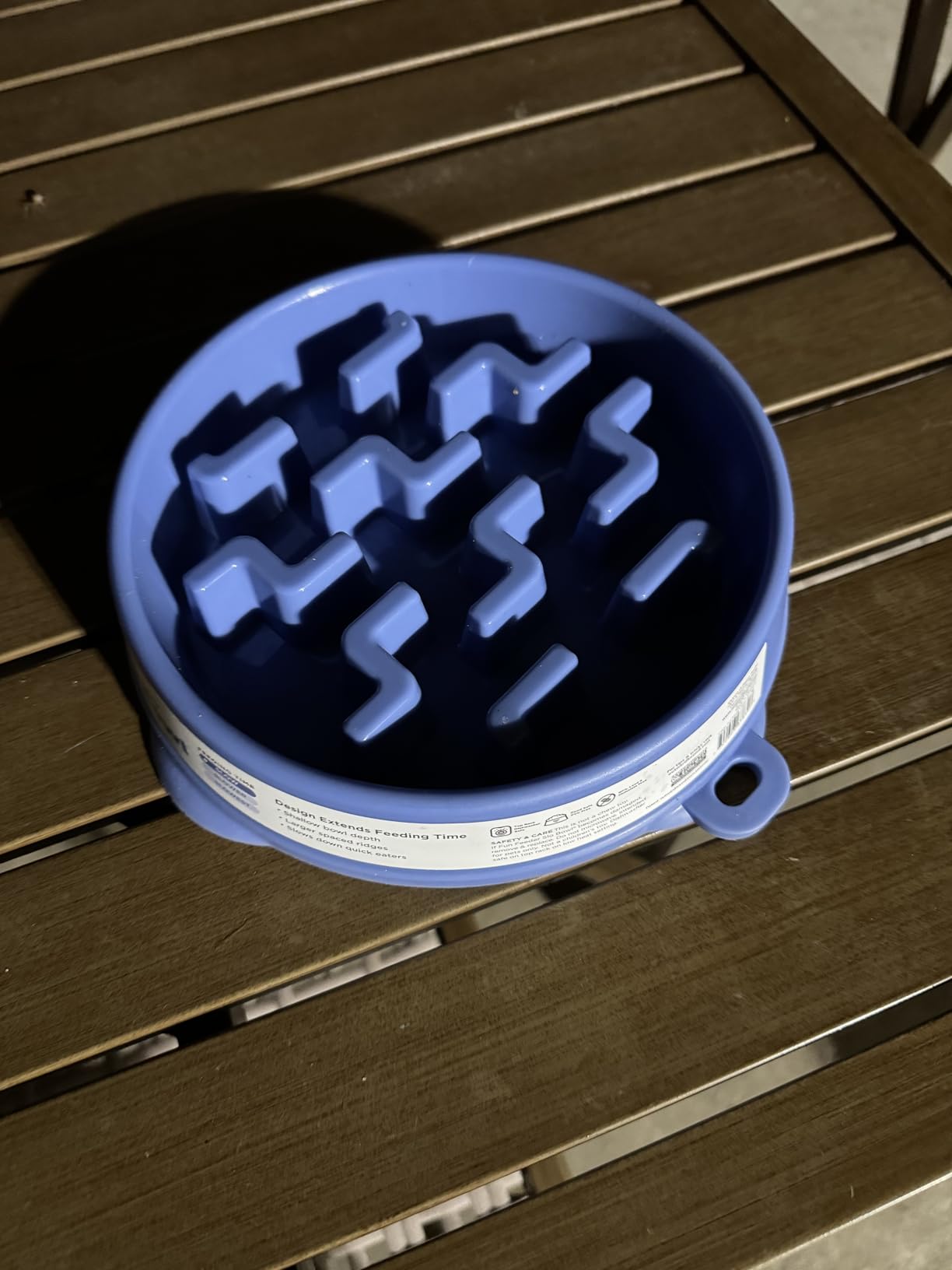 Outward Hound Fun Feeder Slo Bowl – Large 4‑Cup Capacity, Slow Feeding, Medium to Large Dogs, Non‑Slip, Turquoise, Drop Pattern | Slows Fast Eaters, Can Aid Digestion, Holds 4 Cups Dry or Wet Food, Non-Slip Base, Easy Clean, No BPA, Medium to Large Dogs customer photo 1